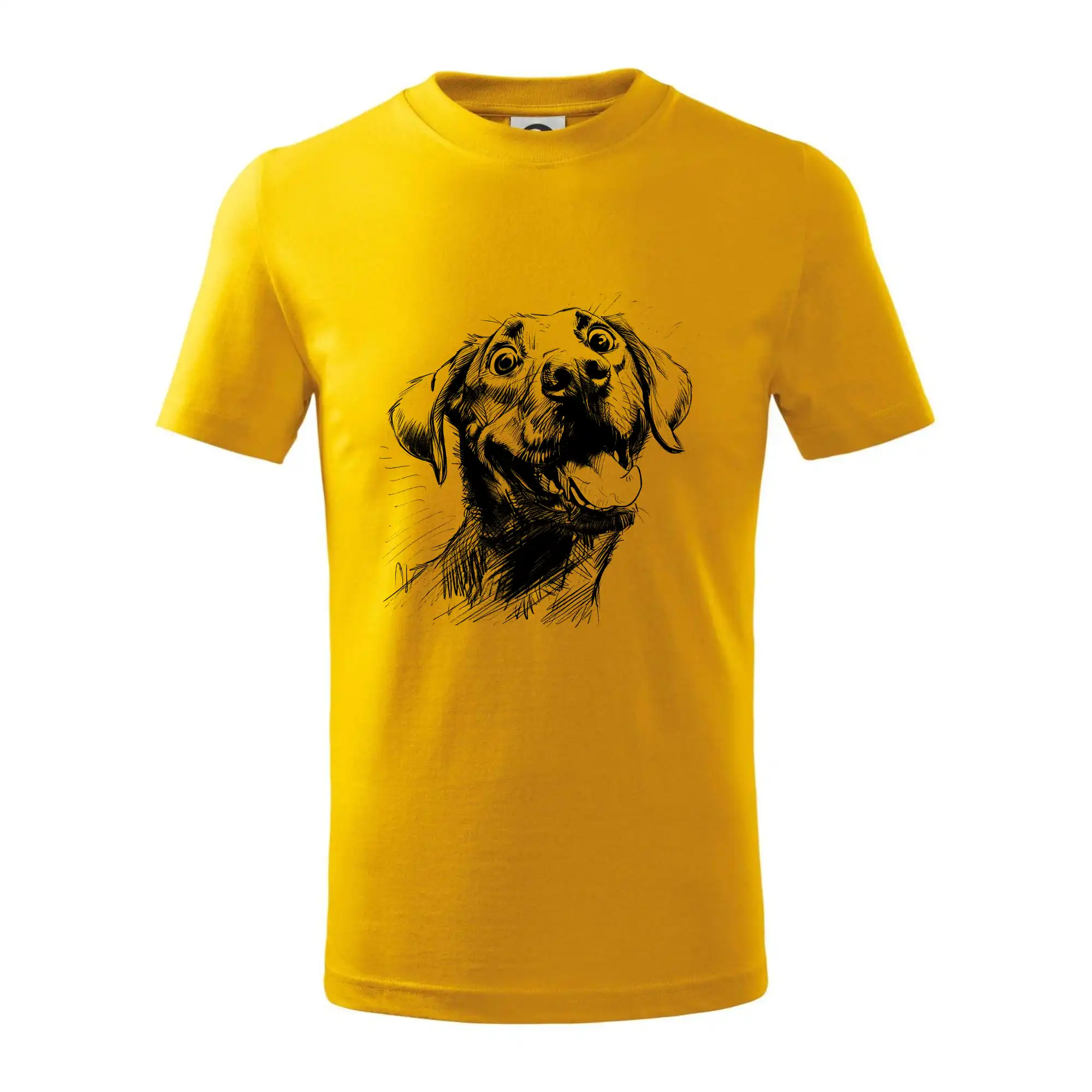 Čiernobiela karikatúra Labrador svetlý