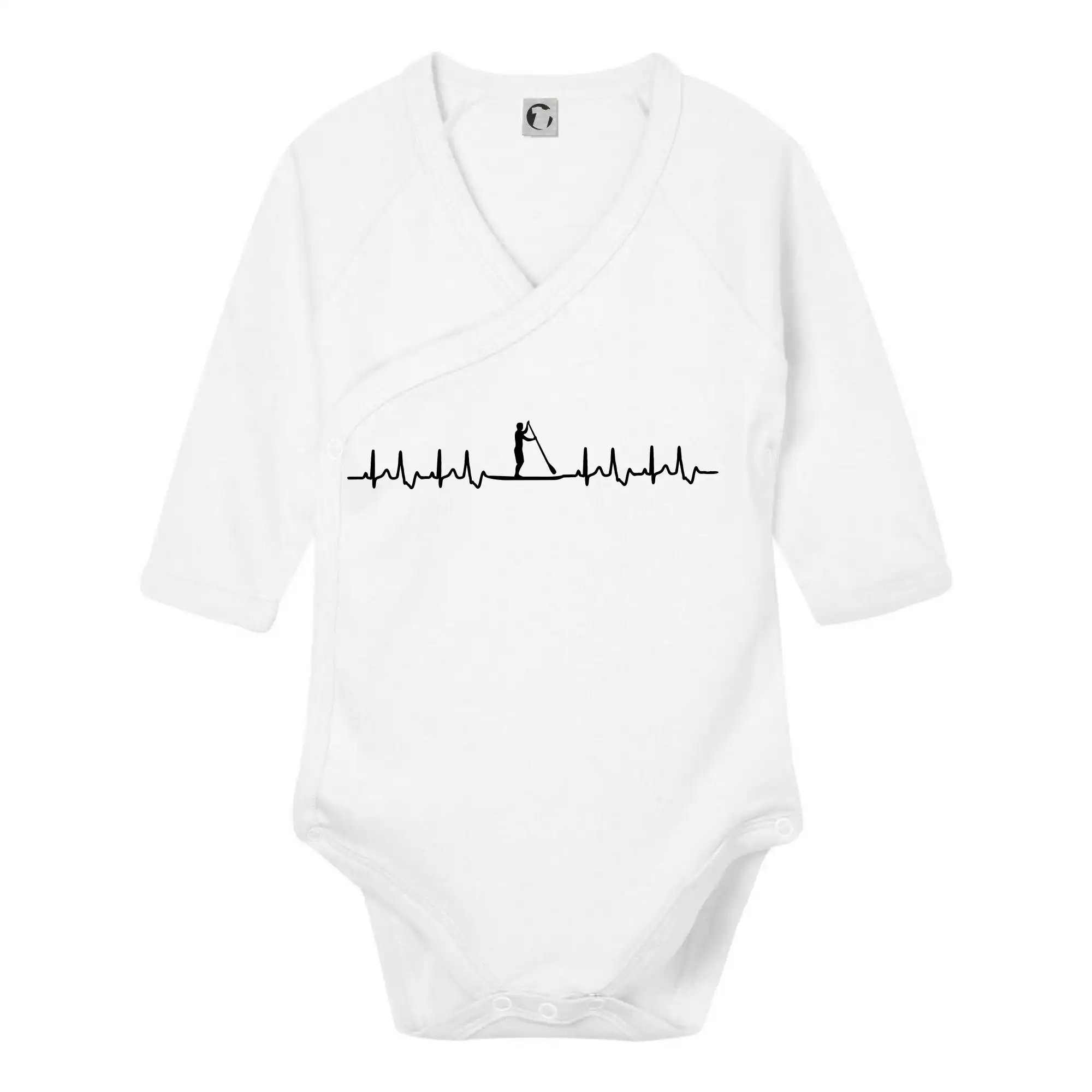 Vodácke tričká - Paddle board EKG - Body zavinovacie s dlhým rukávom