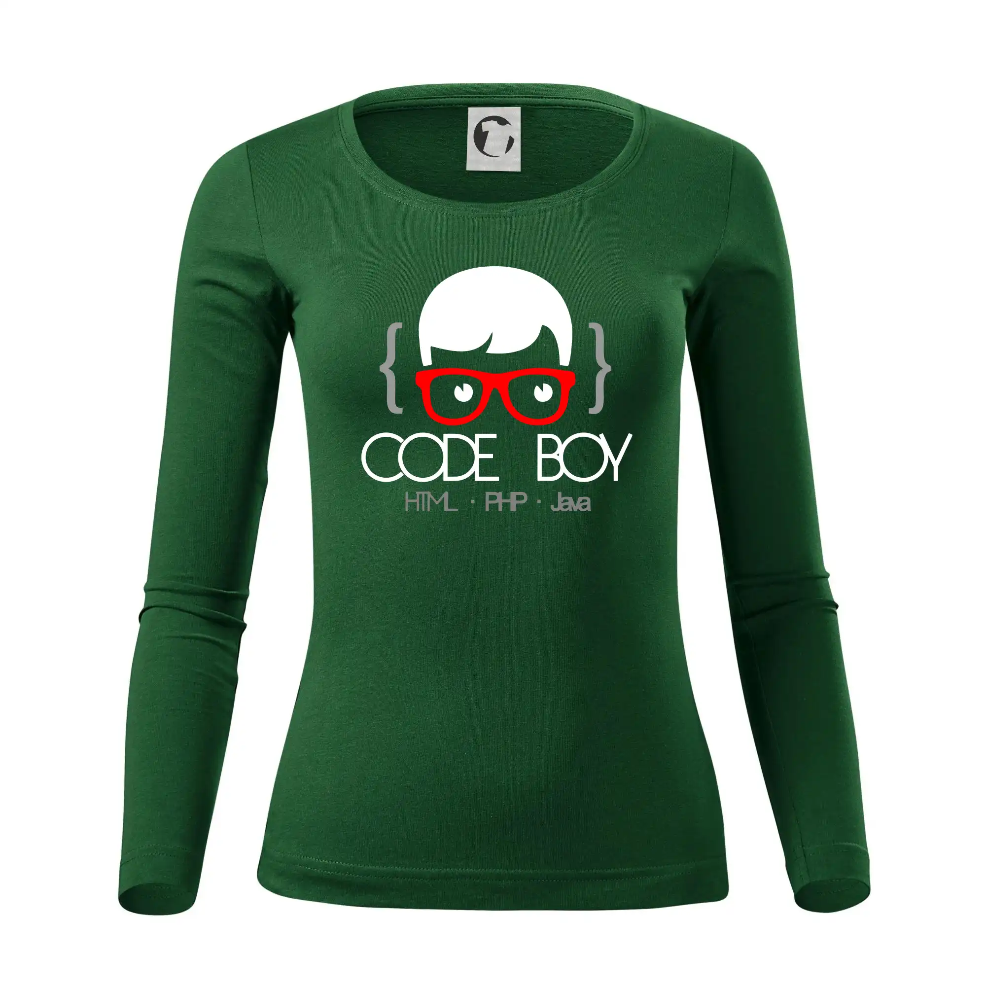 Tričká pre ajťákov - Code Boy - Dámske tričko FIT-T LS - zužené