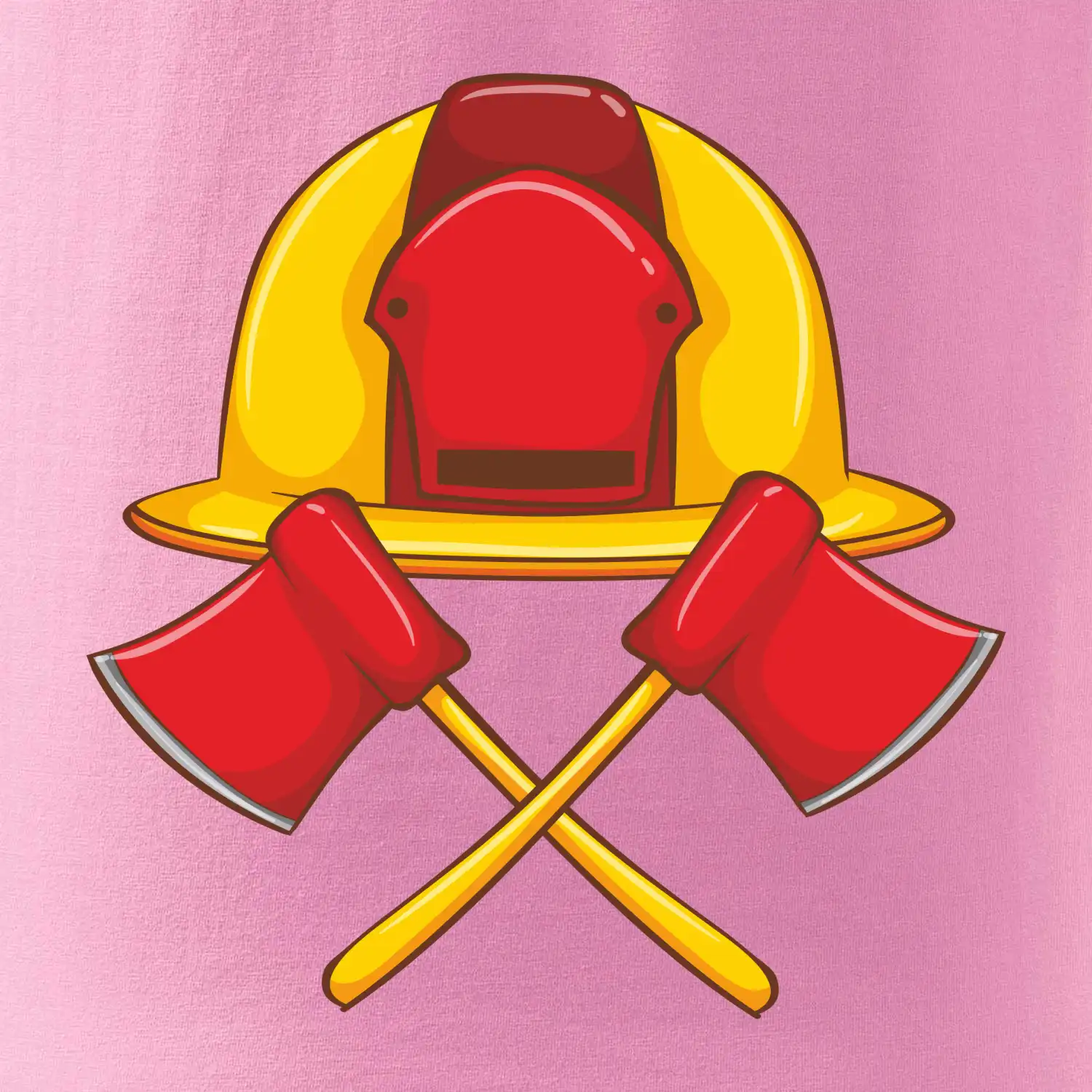 Hasičská helma a sekera