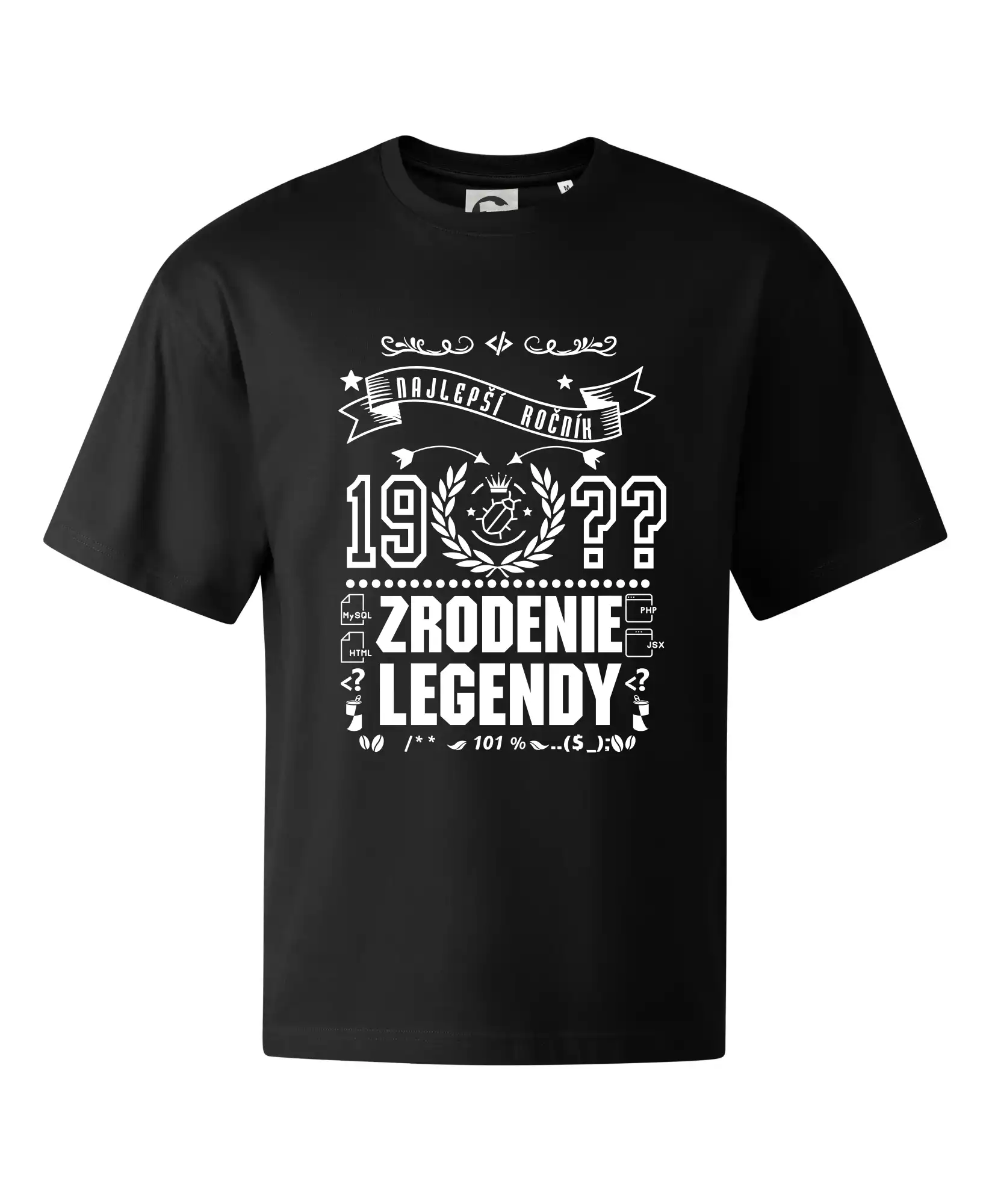 Trička Zrodenie legendy - Zrodenie legendy pre programátora - Stage unisex - OVERSIZE