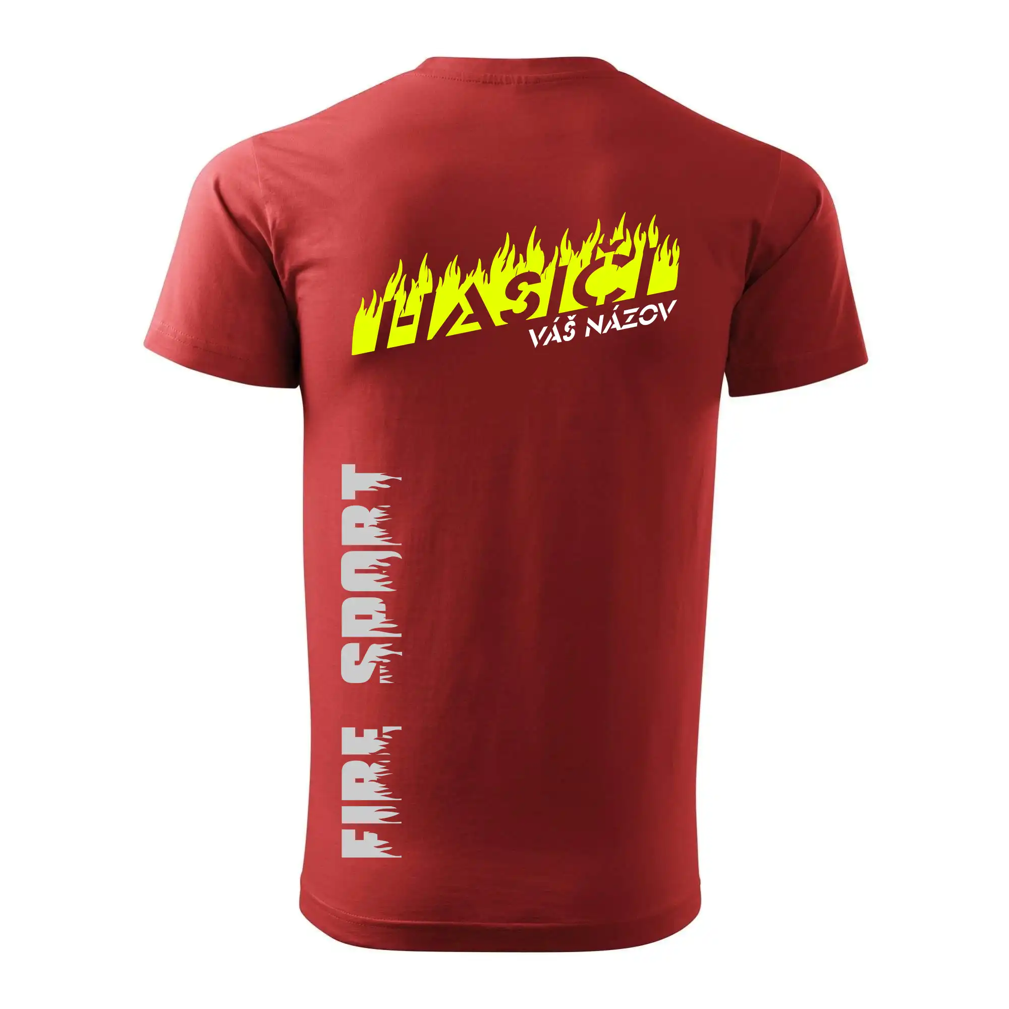 Hasiči - oheň - Váš názov - Prsník + chrbát