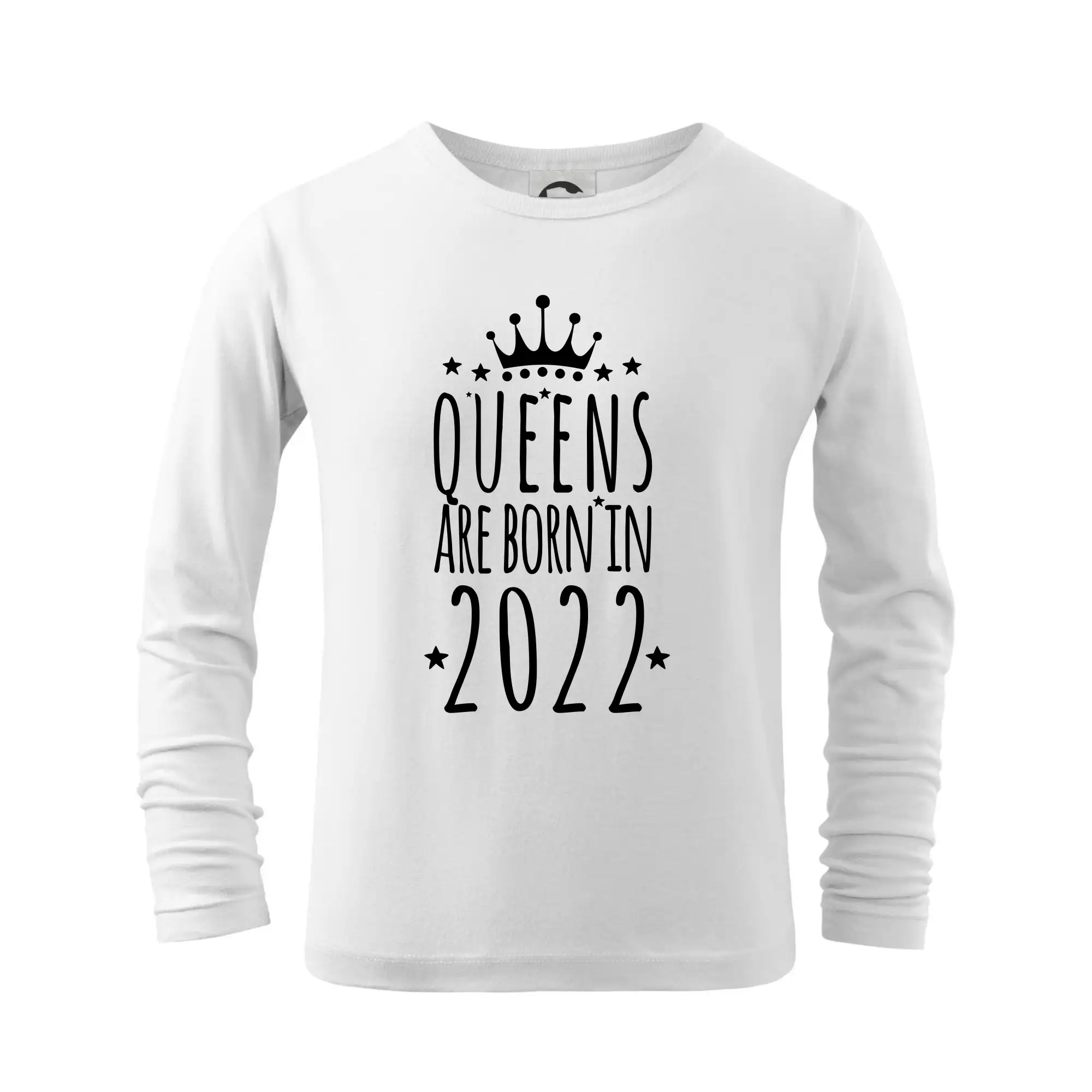 Queens are born in 2022 - Tričko detské Long Sleeve