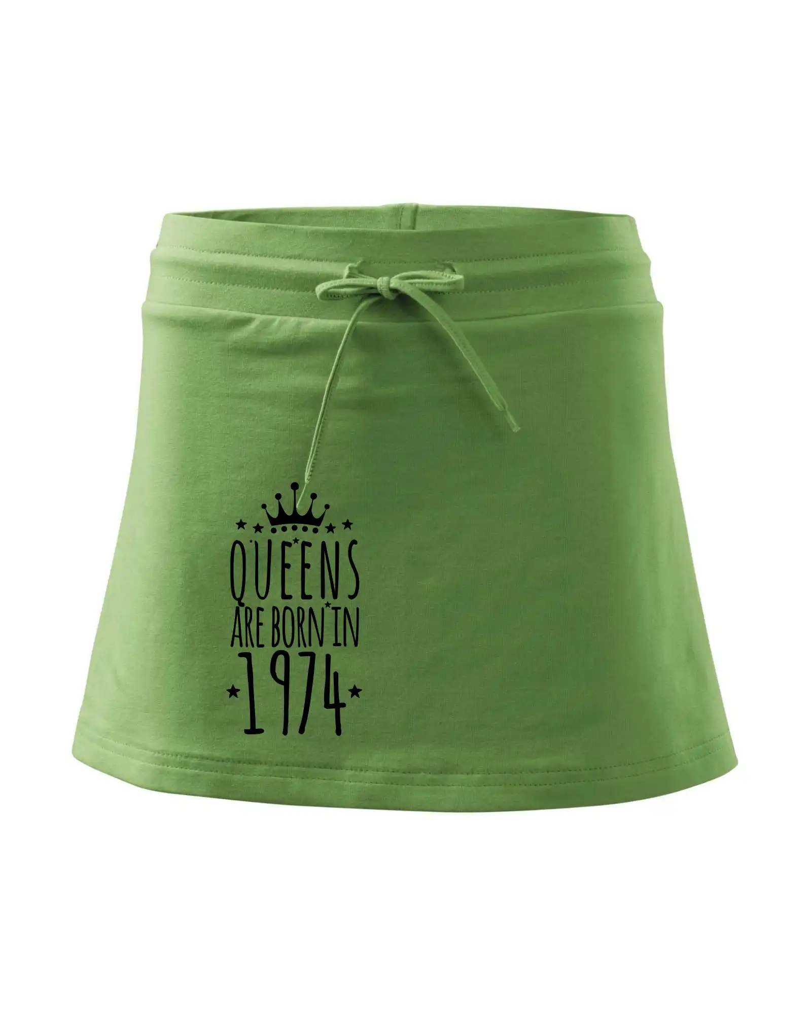 Tričká k narodeninám - Queens are born in 1974 - Športová sukne - two in one