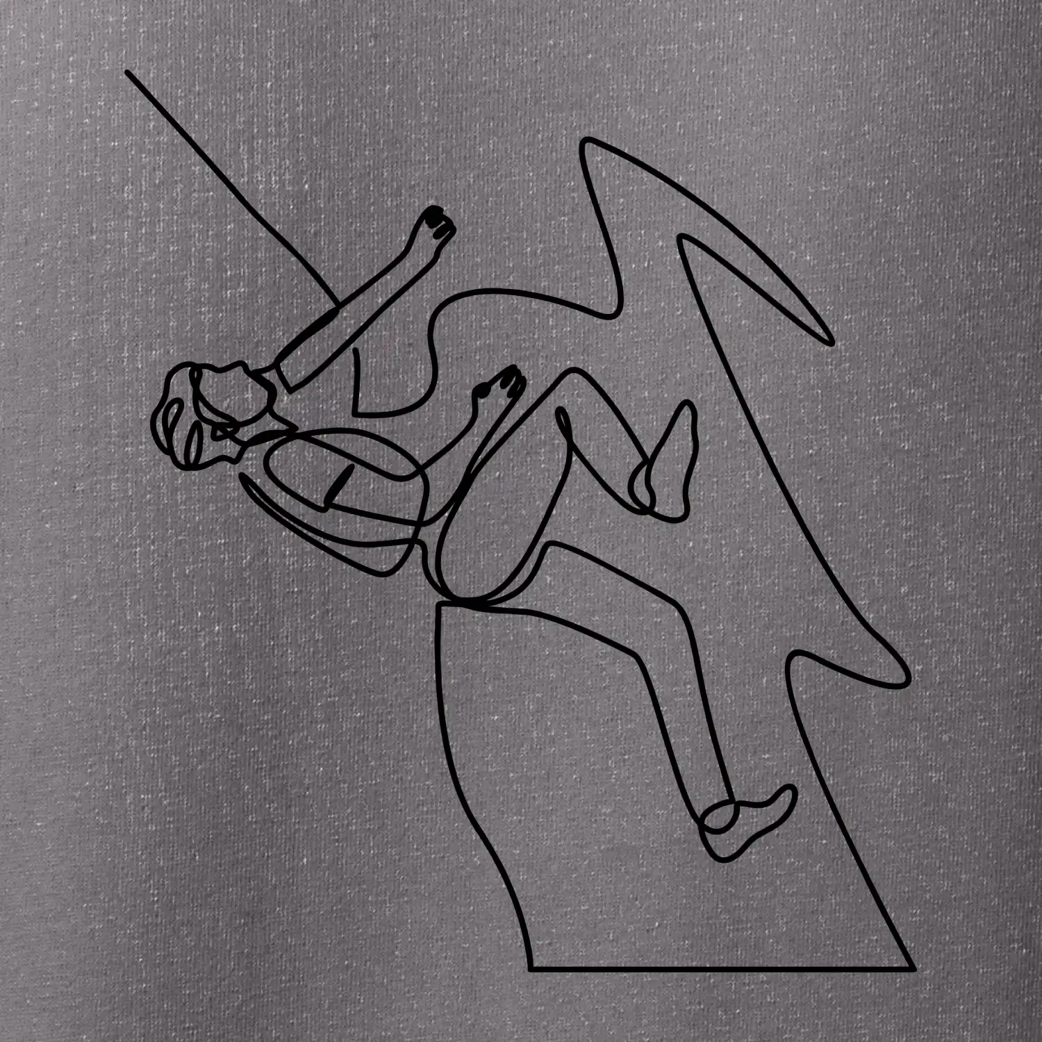 Lezec na skále jedním tahem