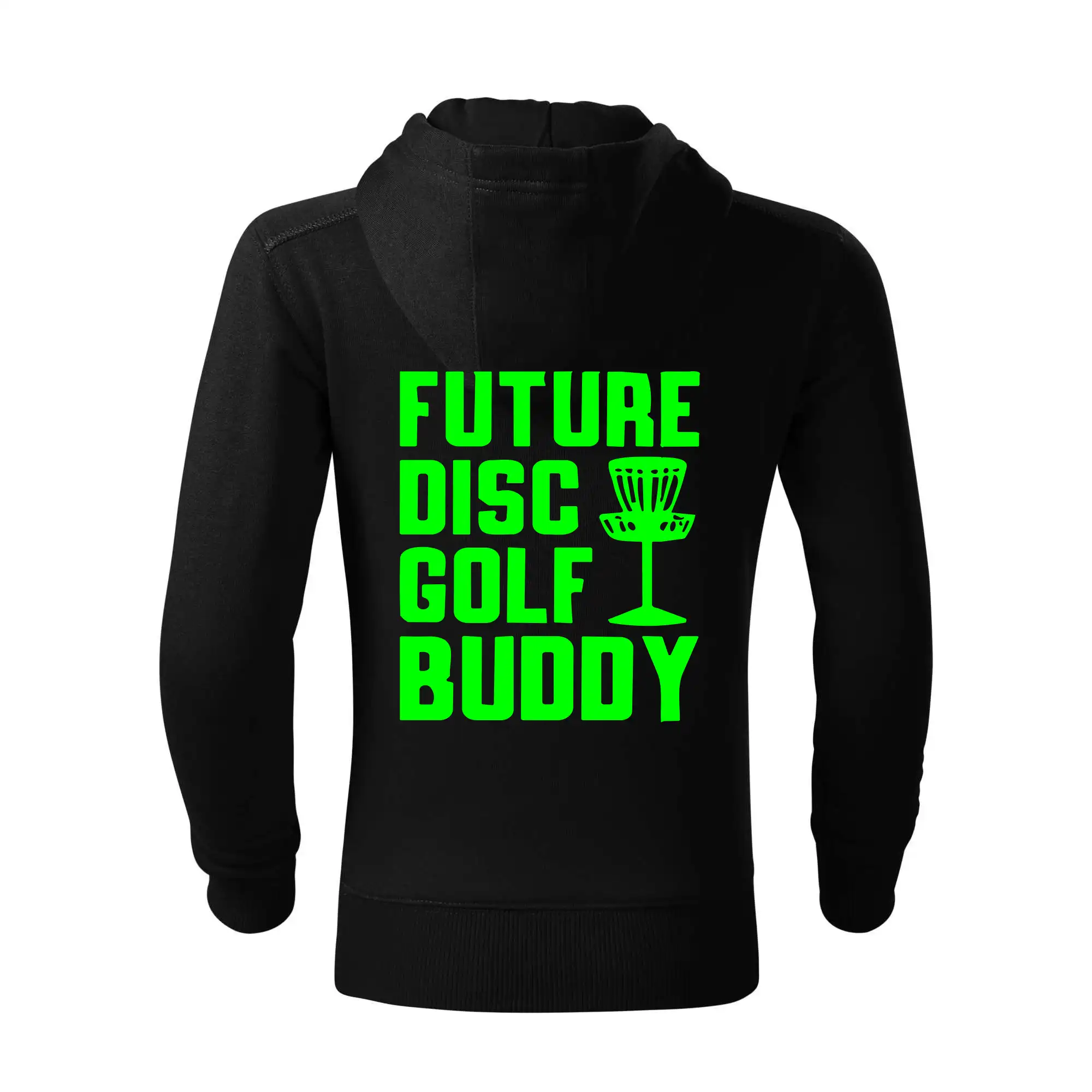 Future disc golf buddy - Mikina detská s kapucňou a zipsom