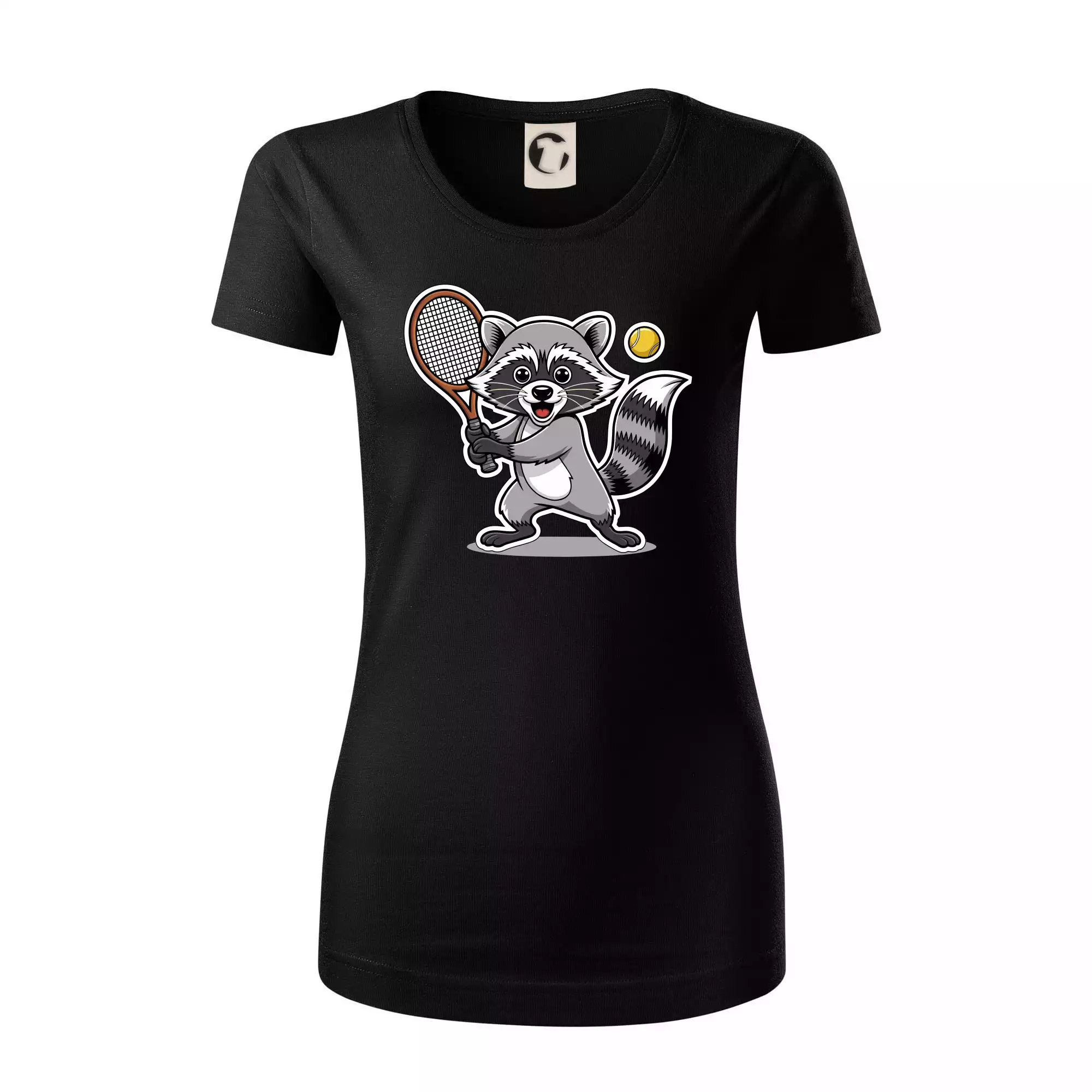 Mýval hraje tenis kreslený