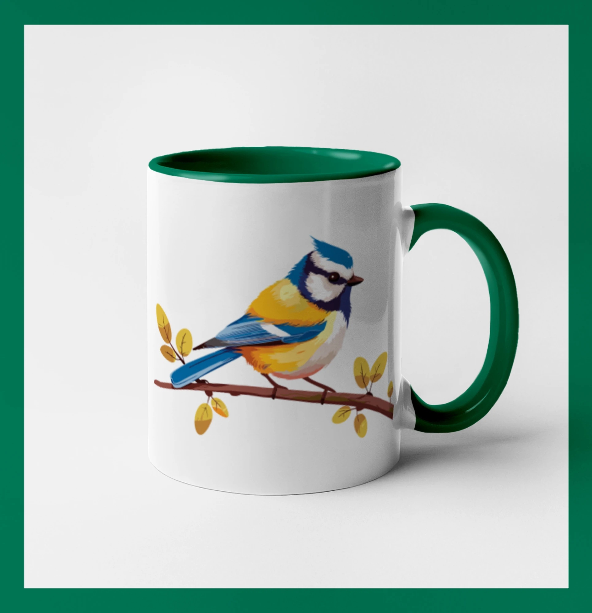 Sýkorka modřinka kreslená