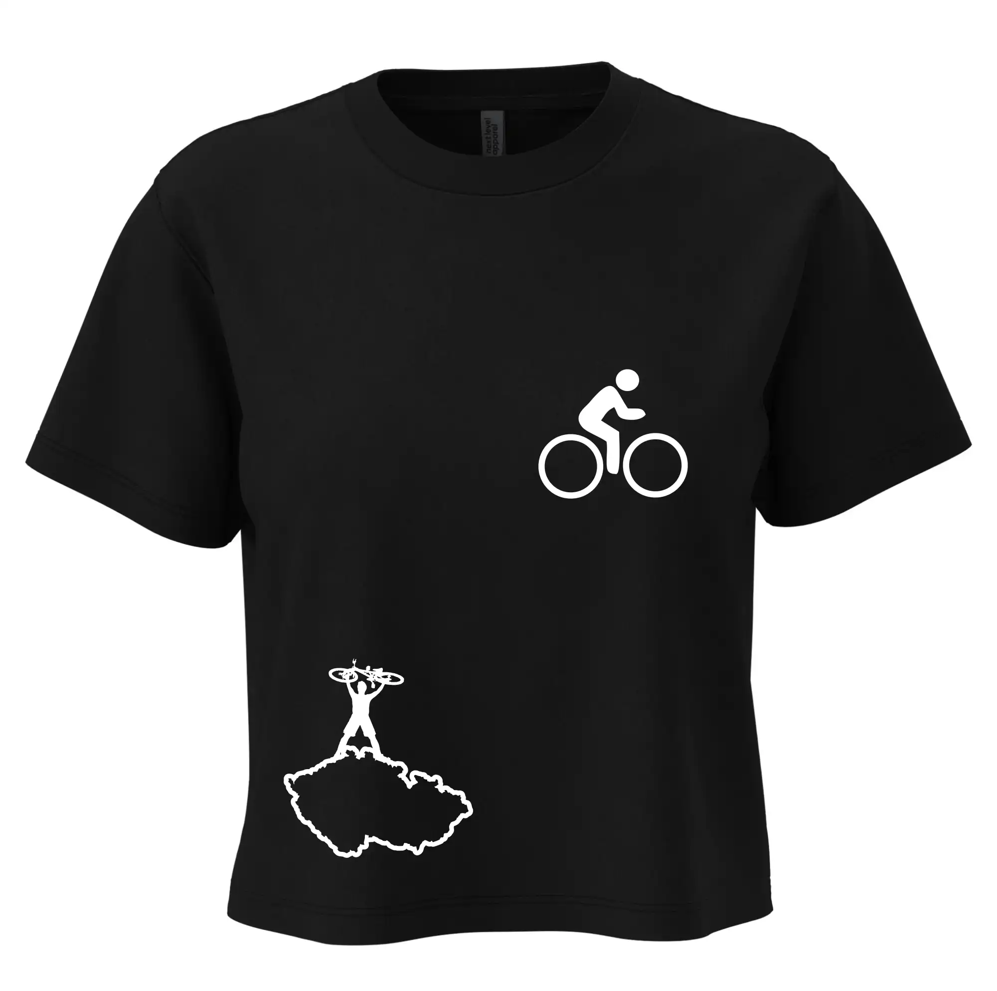 Mapa ČR + kolo na prsu