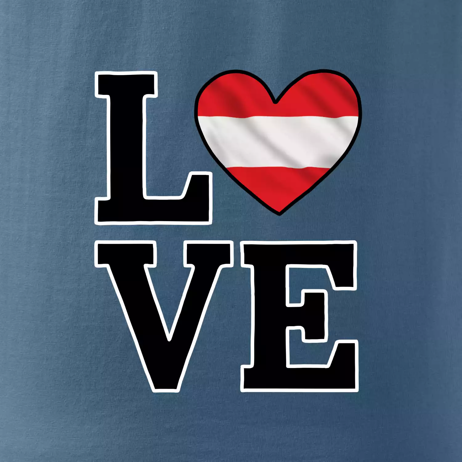Love Rakouská vlajka