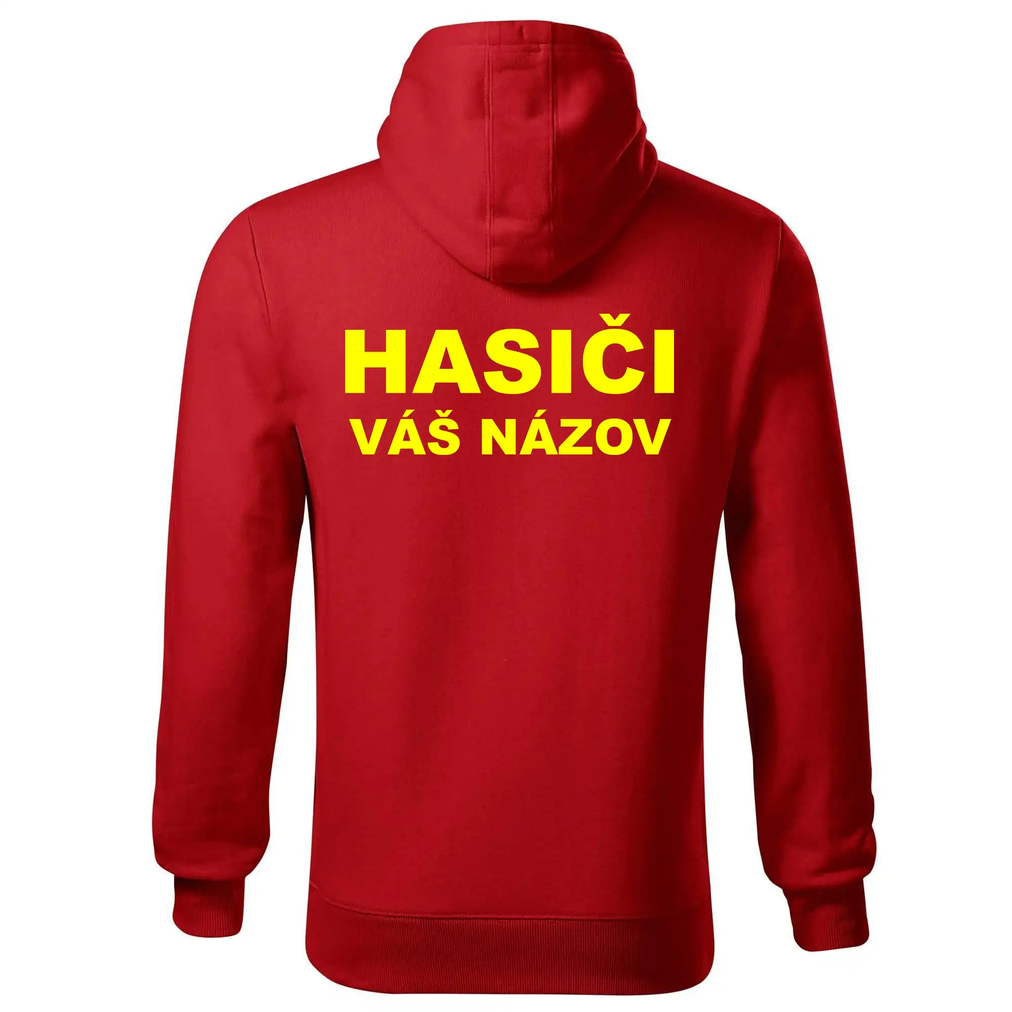 Hasiči - žltý nápis - váš názov zboru