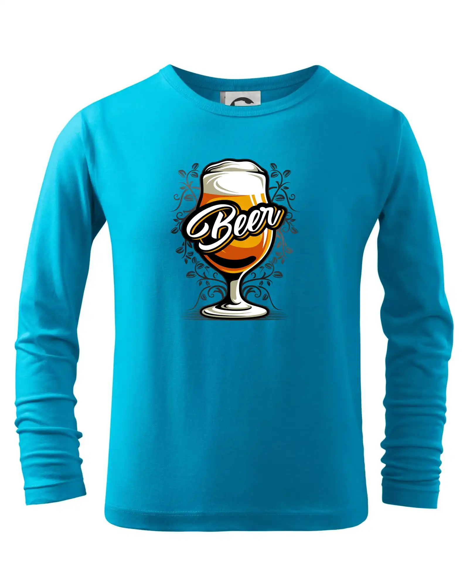 Vtipná tričká pre pivárov - Beer pohár so stopkou - Tričko detské Long Sleeve