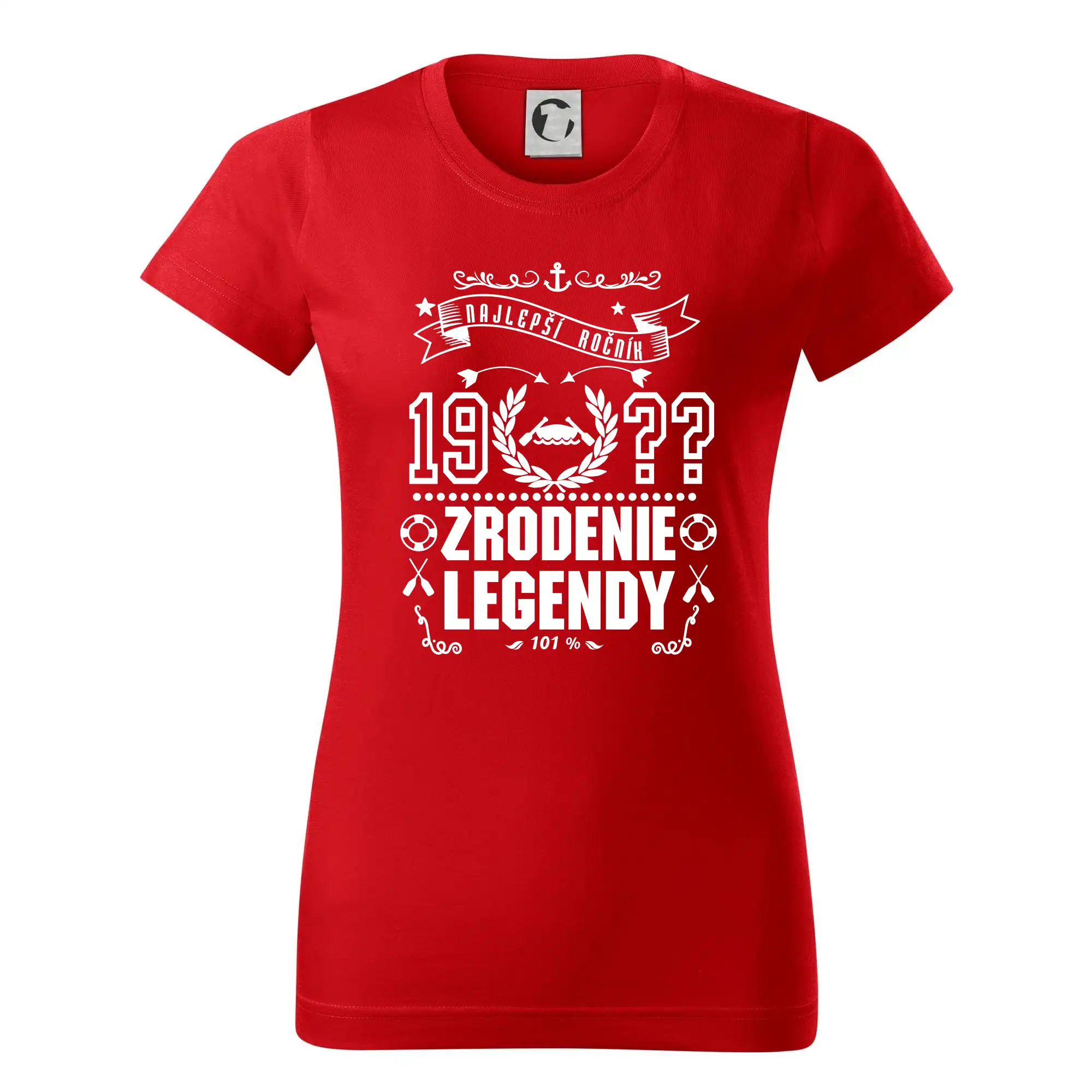 Trička Zrodenie legendy - Zrodenie legendy pre vodáka - Dámske tričko basic - ľahko voľnejšie a dlhšie