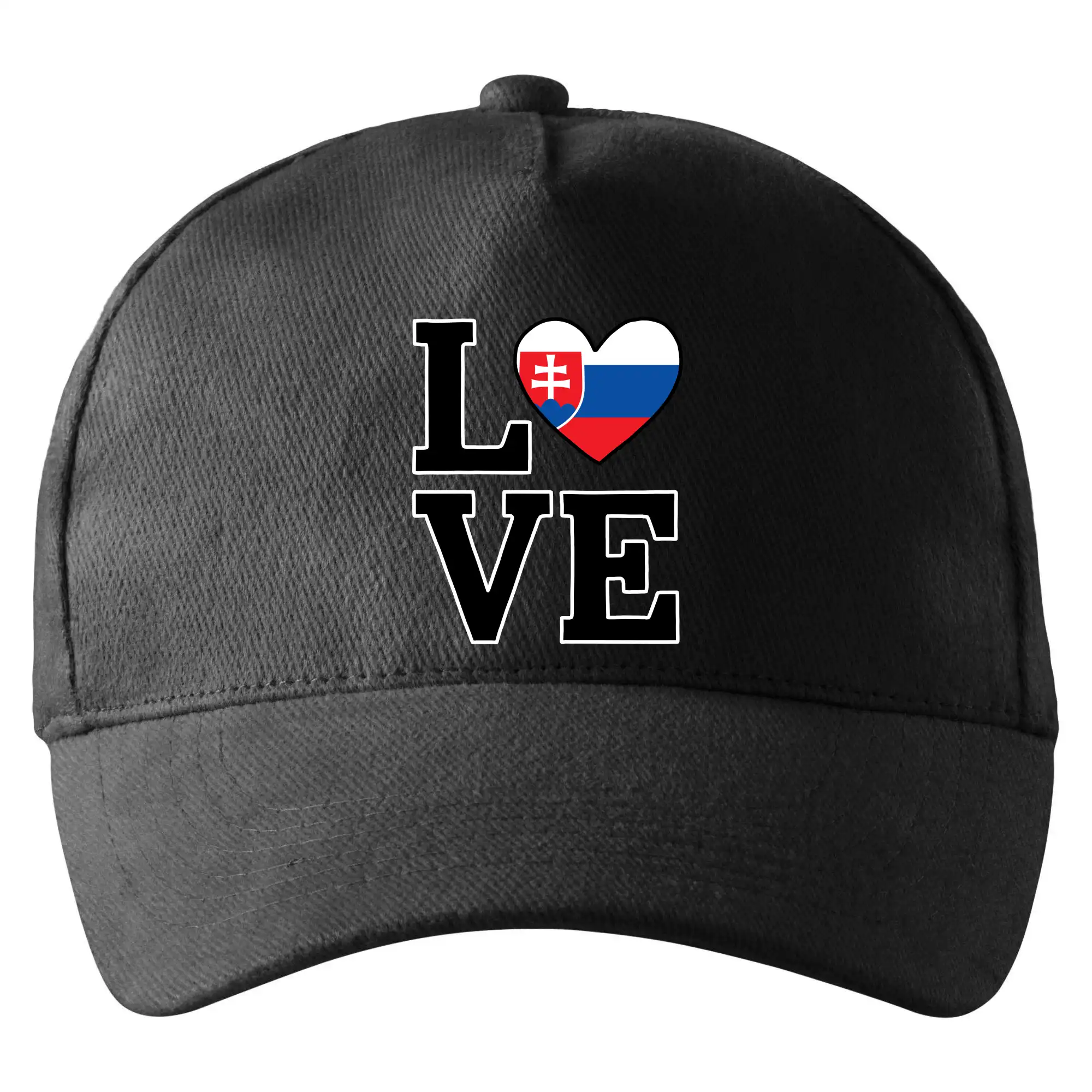 Motívy štátnych vlajok - Love Slovenská vlajka - Šiltovka so zahnutým šiltom a mosaznou sponou