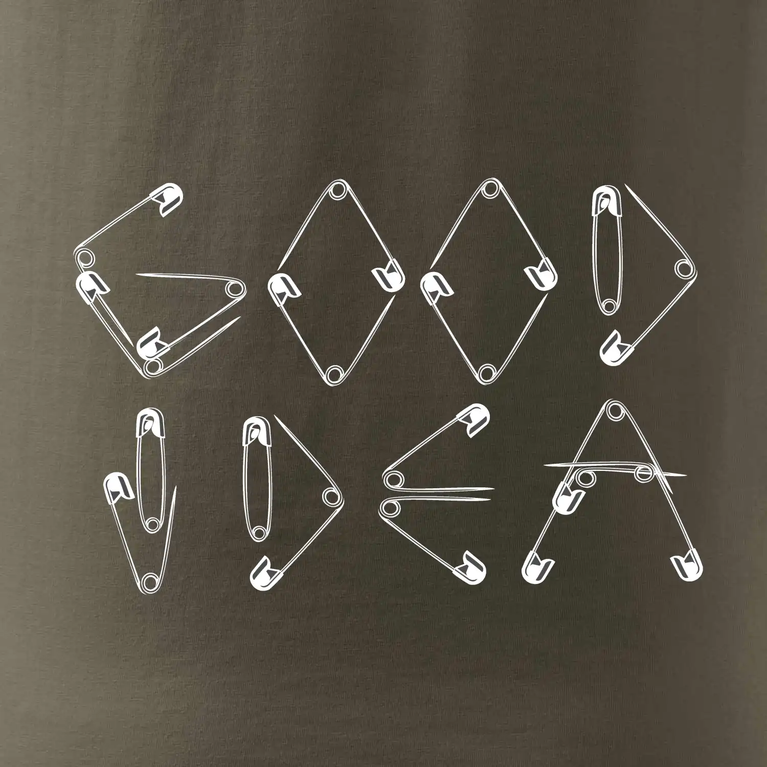 Good Idea nápis zavírací špendlík