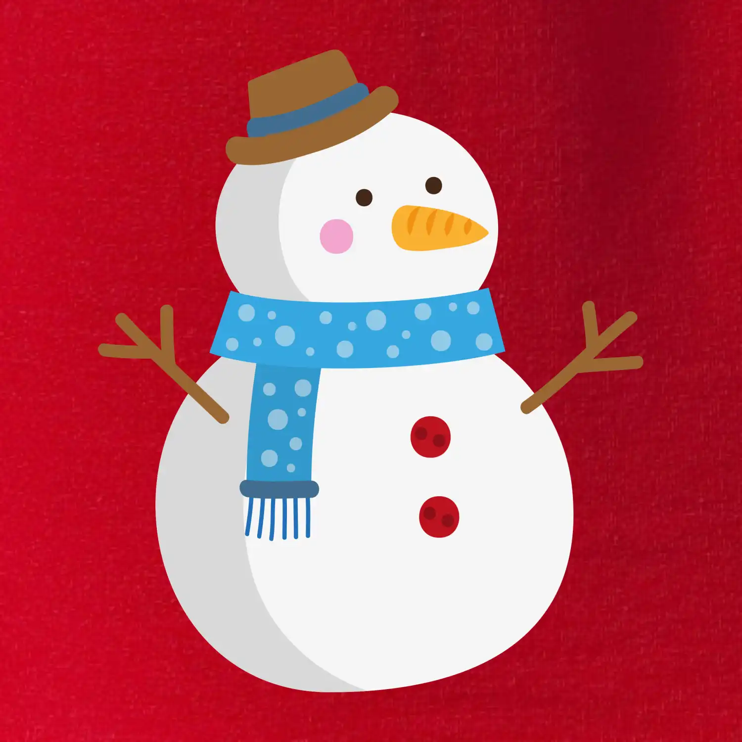 Sněhulák se šálou