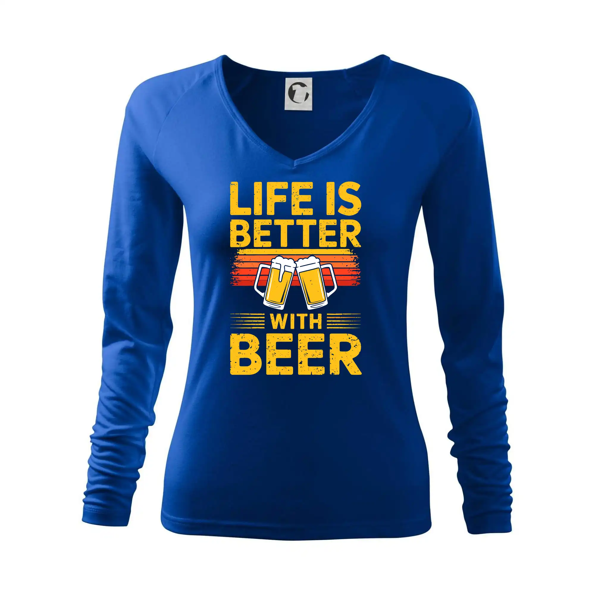 Life is better with beer - oranžové