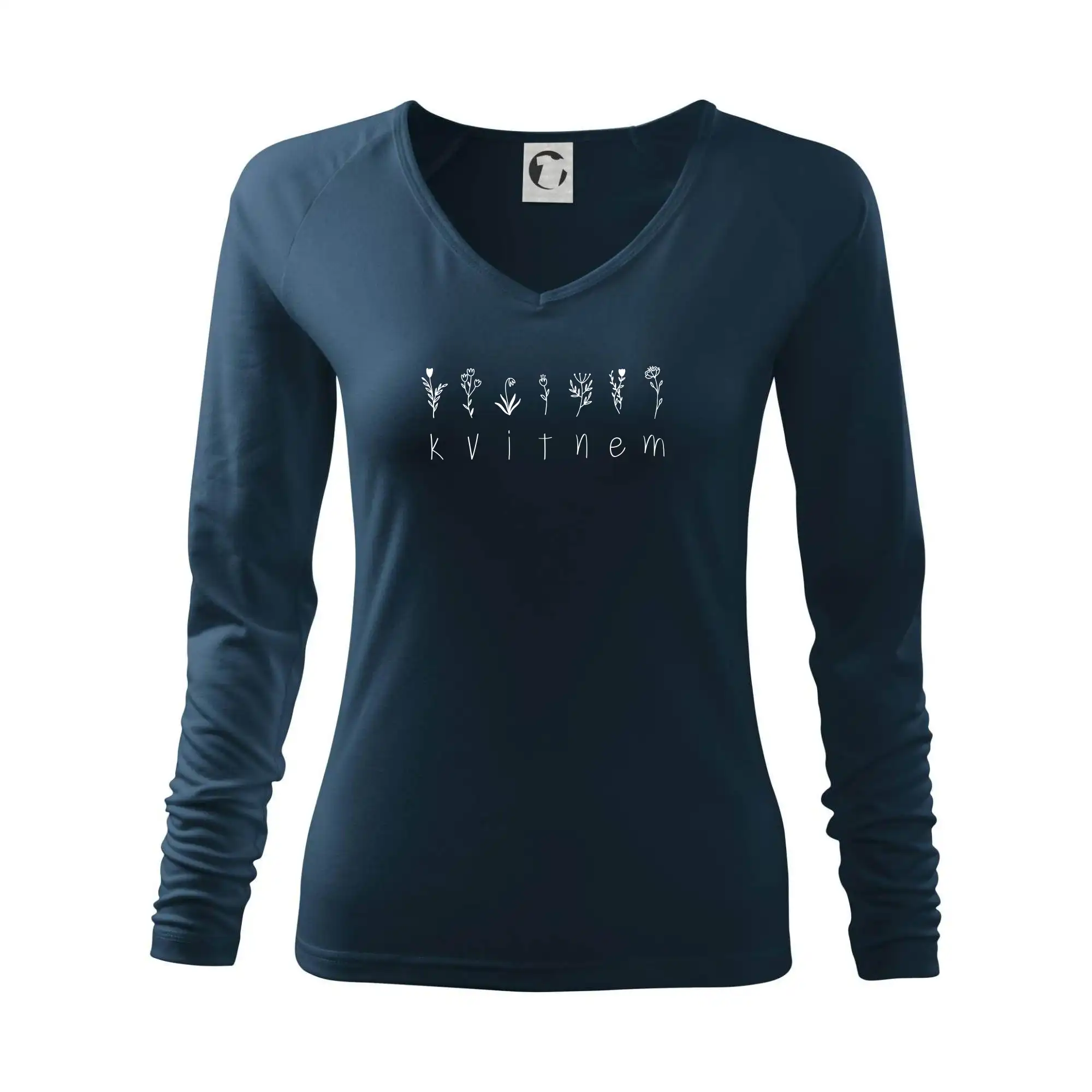 Tričká s kvetinami - Kvitnem - Nápis s kvetinami - Tričko dámske Elegance