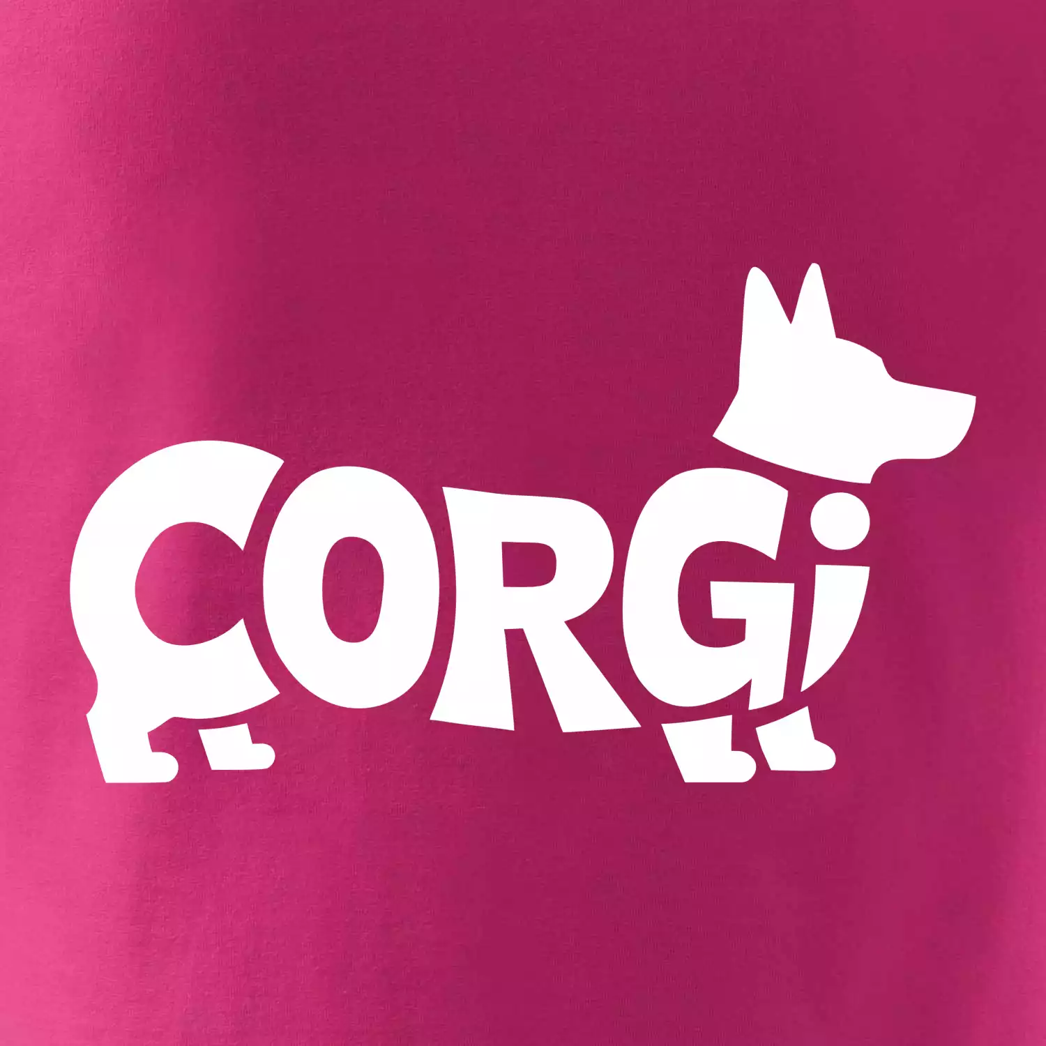 Corgi nápis v těle