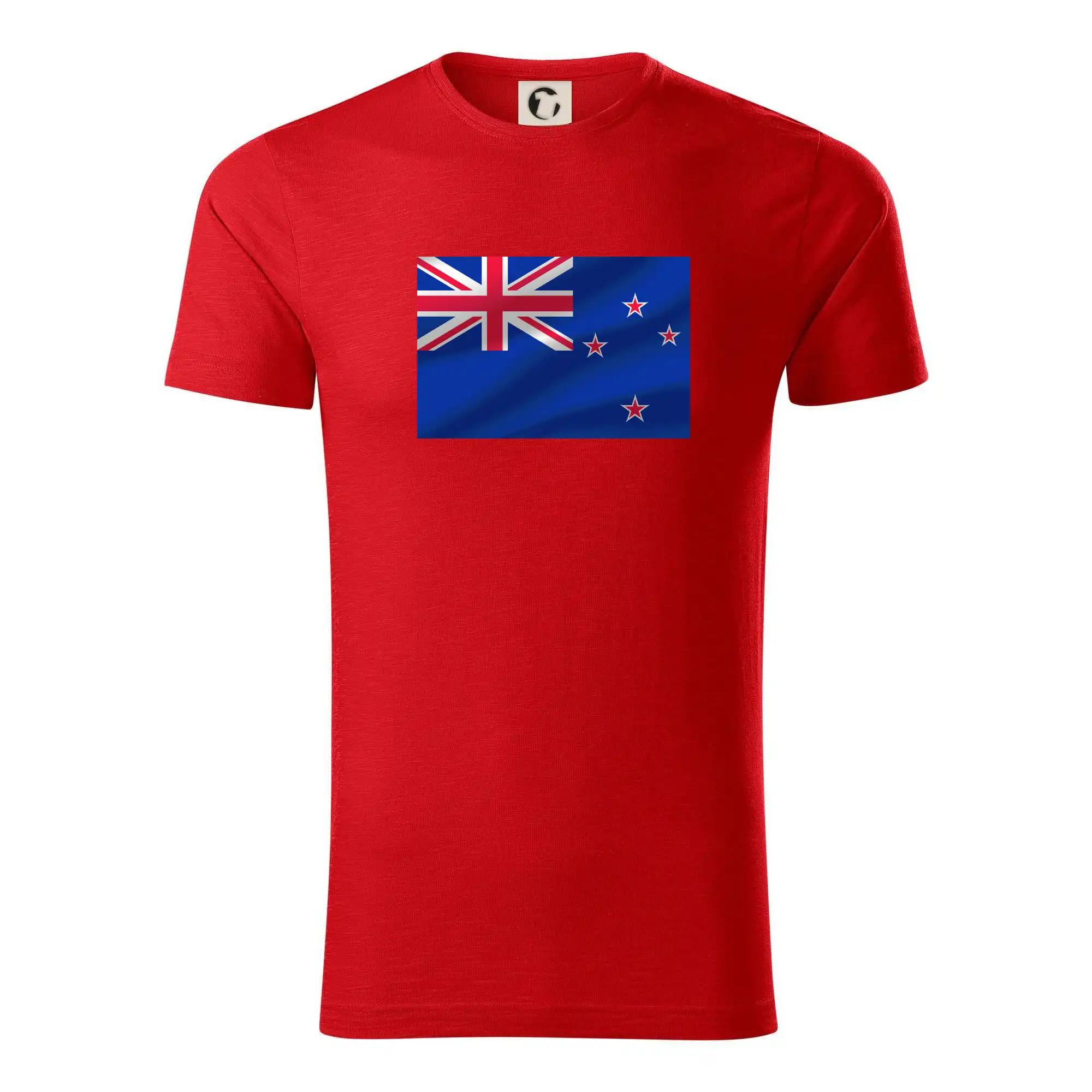 Motívy štátnych vlajok - Nový Zéland Vlajka obdĺžnik - Tričko z organickej bavlny