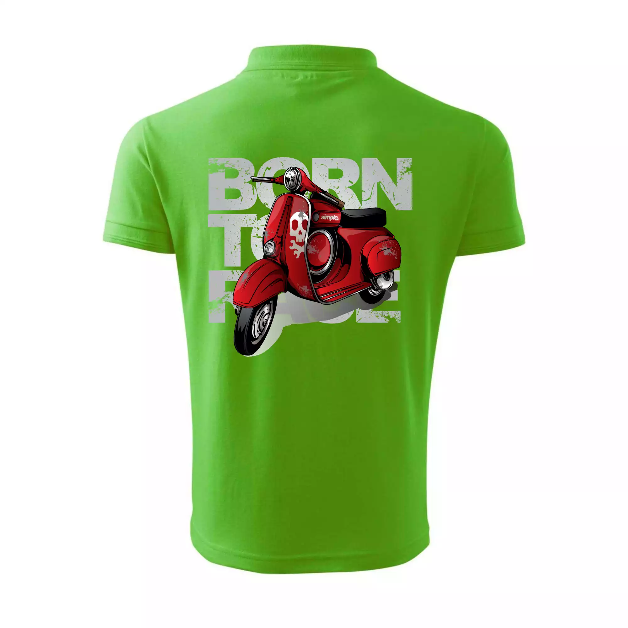 Scooter born to ride red