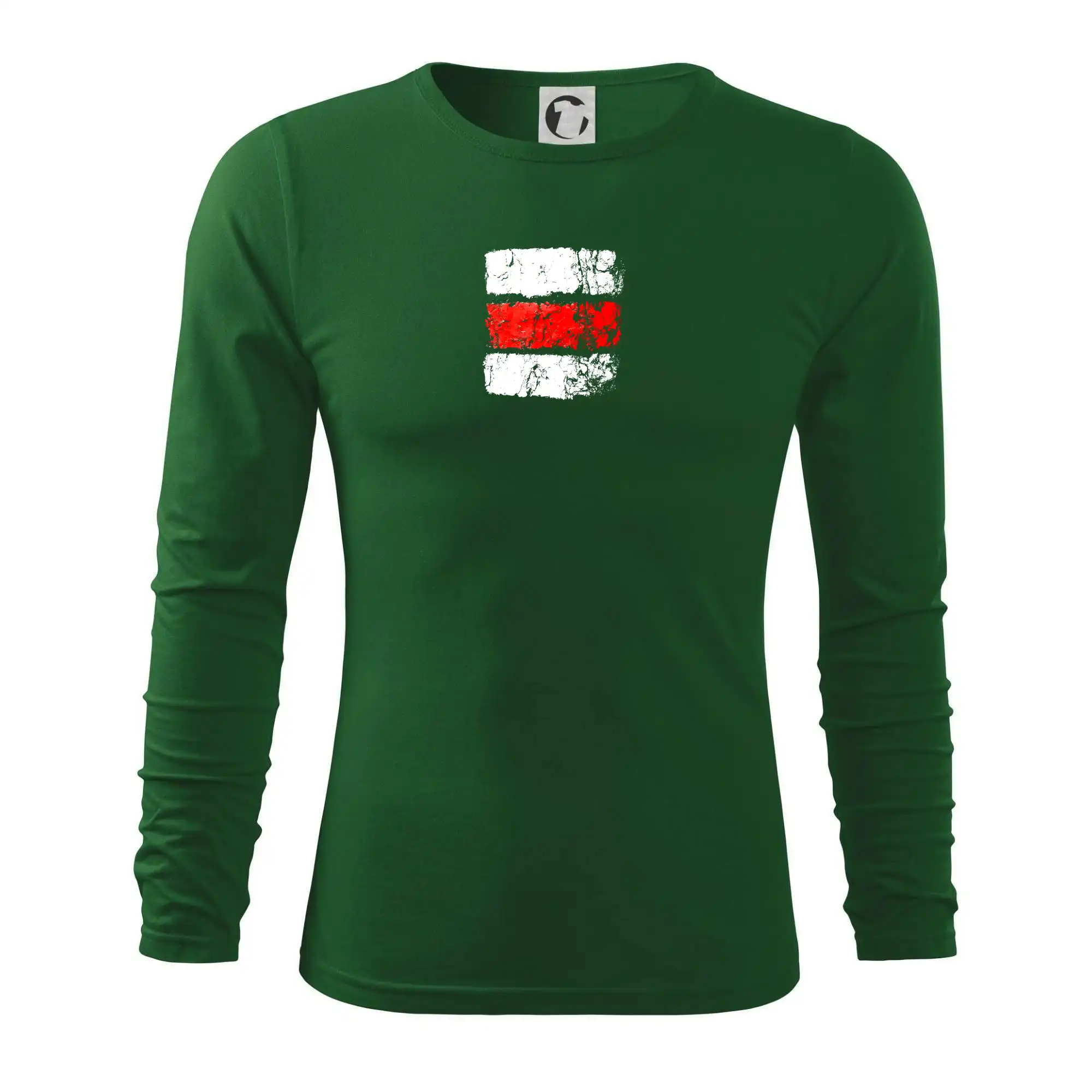 Trička pre cestovateľov - Turistická značka - červená - Tričko s dlhým rukávom FIT-T long sleeve