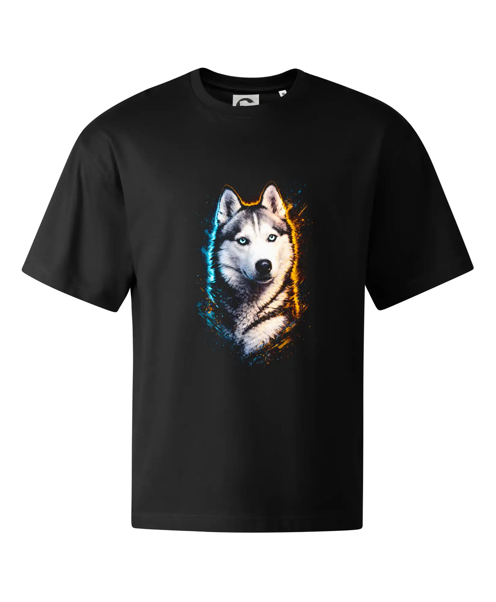 Tričká s motívom Sibírsky husky - Obrázok poltón Husky hlava - Stage unisex - OVERSIZE