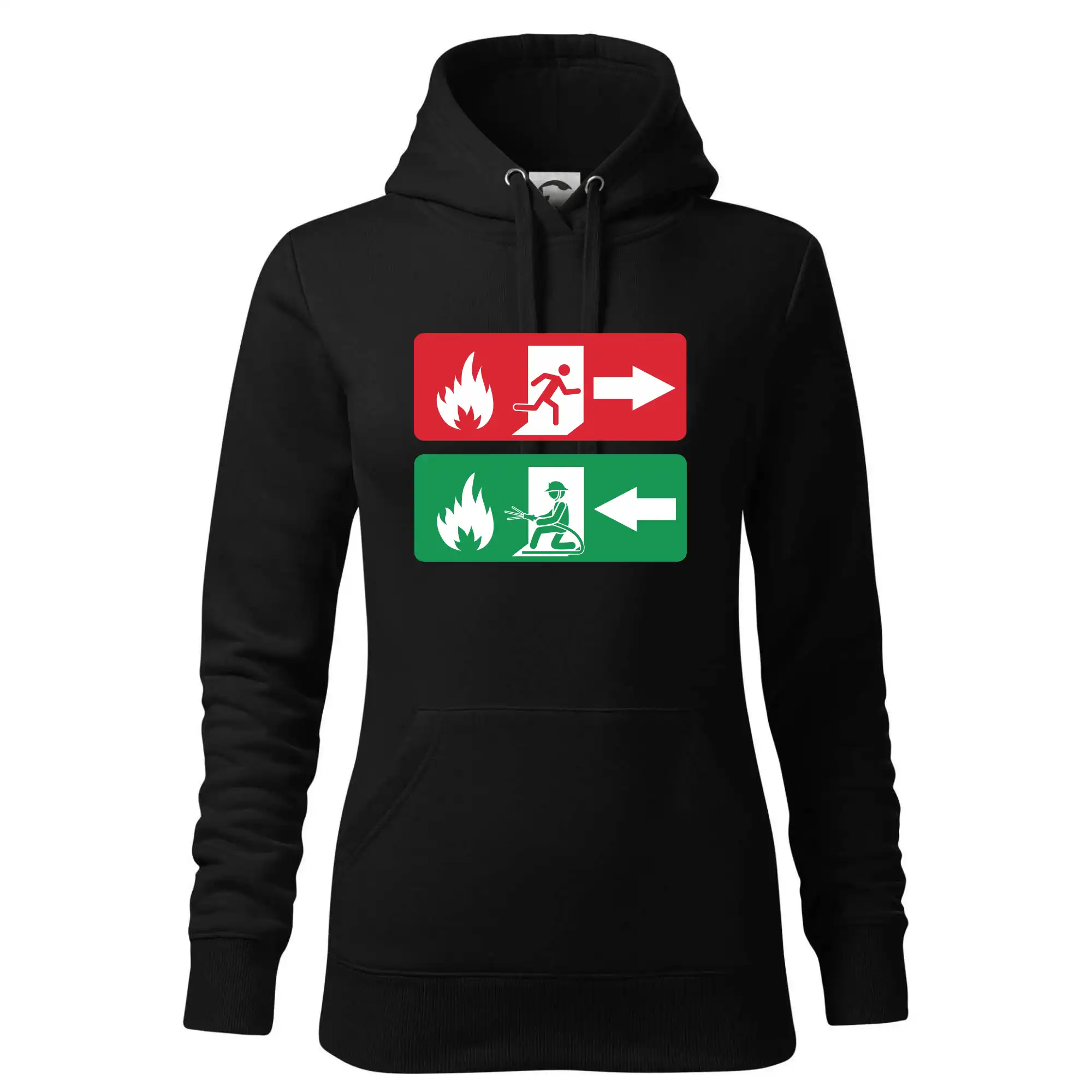 Lidé utíkají, hasiči přibíhají