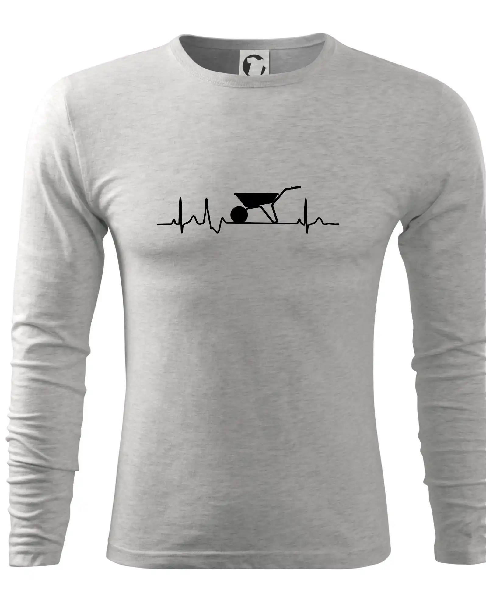 Poľnohospodárske tričká - EKG koliesko - Tričko s dlhým rukávom FIT-T long sleeve