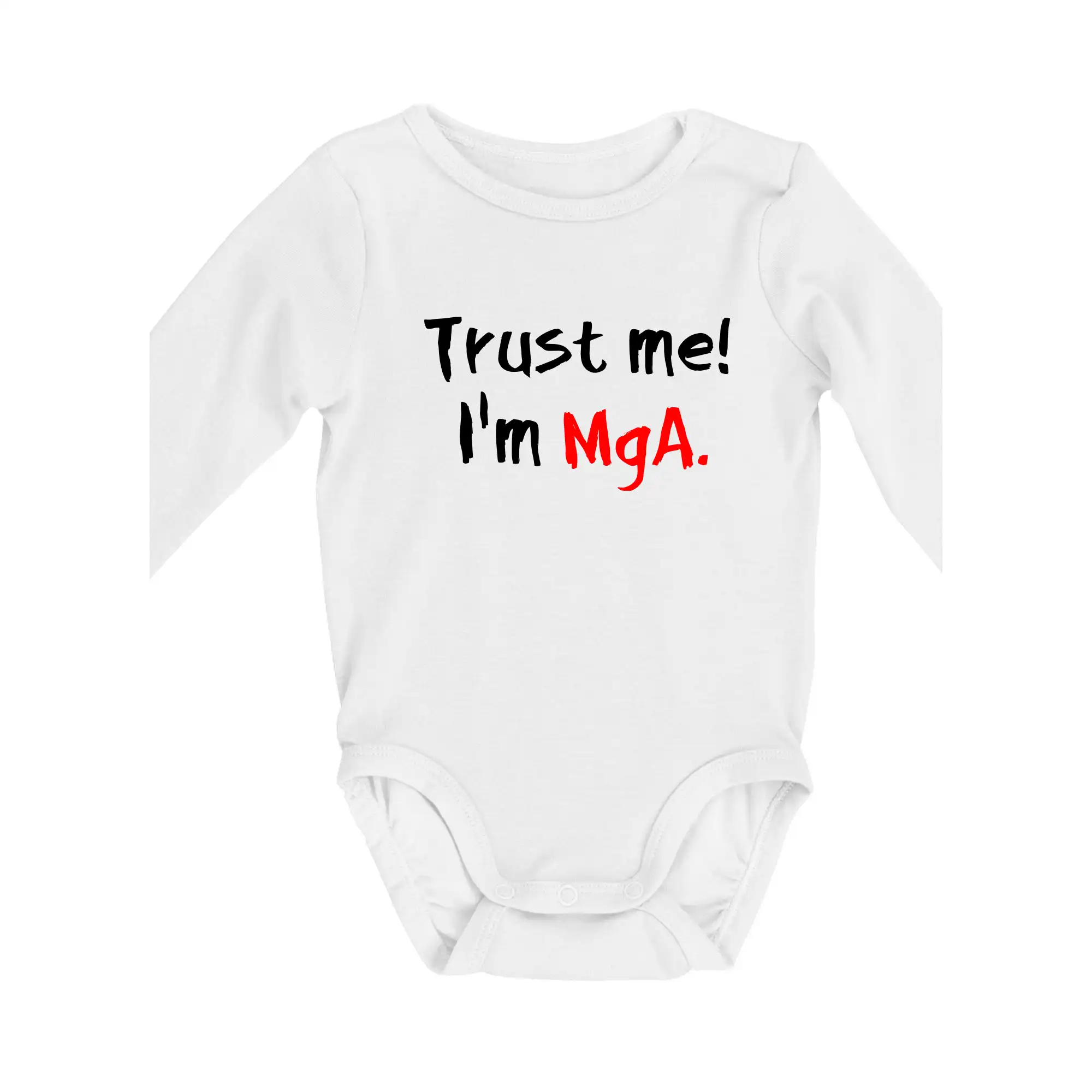 Tričká na ukončenie štúdia - Trust me I´m  MgA. / Ver mi som MgA. - Body dojčenské s dlhým rukávom