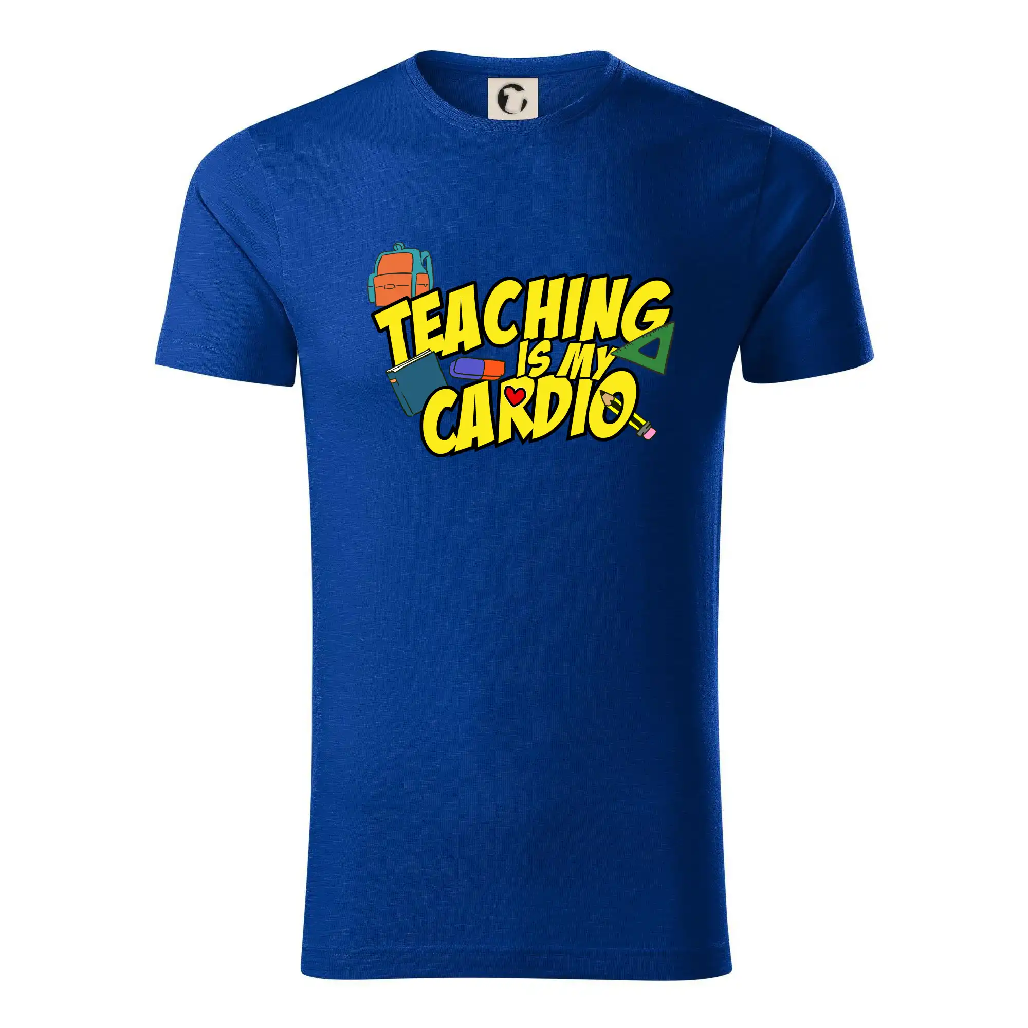 Učiteľské tričká - Teaching is my cardio - Tričko z organickej bavlny