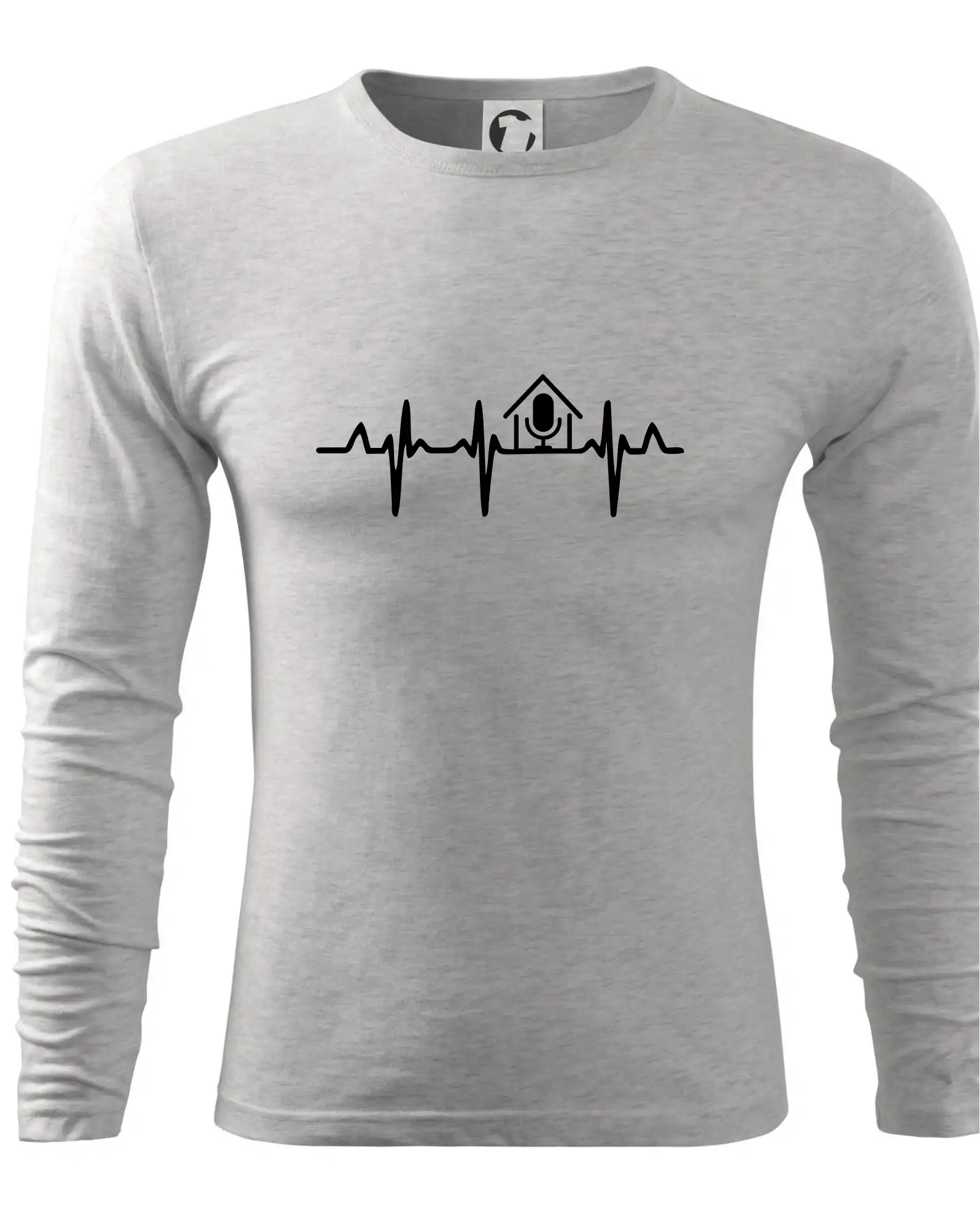 Tričká pre ajťákov - EKG rumka - Tričko s dlhým rukávom FIT-T long sleeve