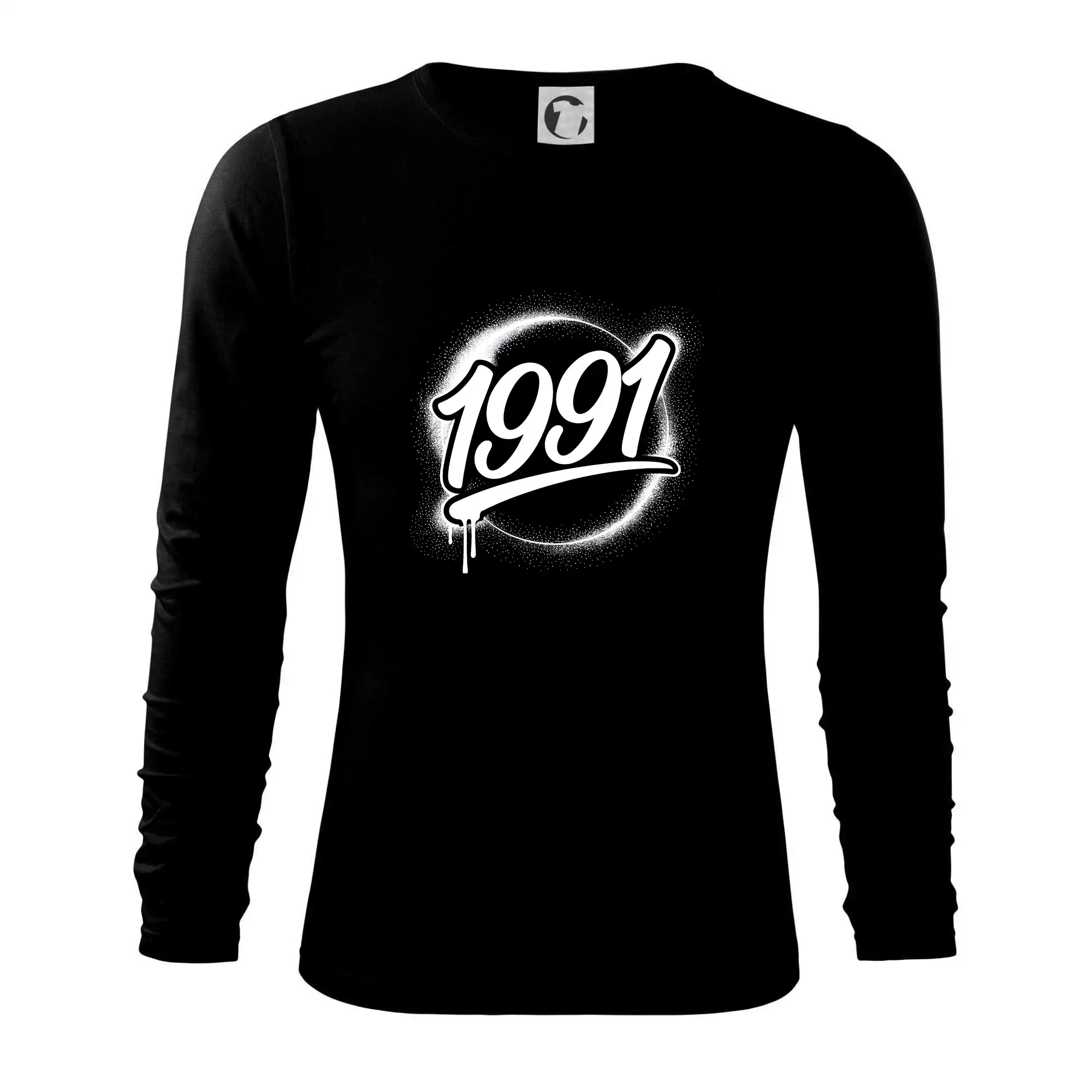 Trička s ročníkom 1986 - Narodeninový ročník graffiti 1991 - Tričko s dlhým rukávom FIT-T long sleeve