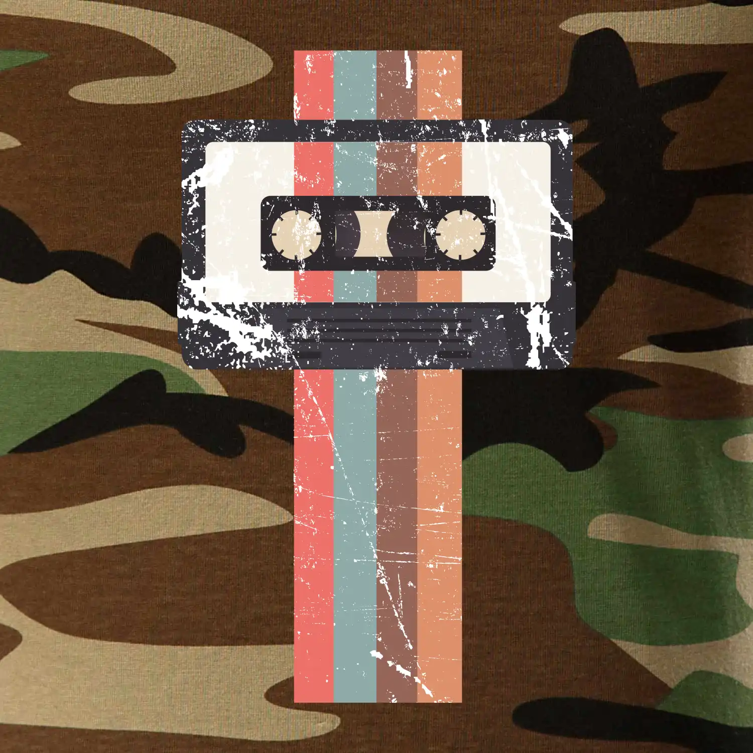 Retro kazeta - pruhy