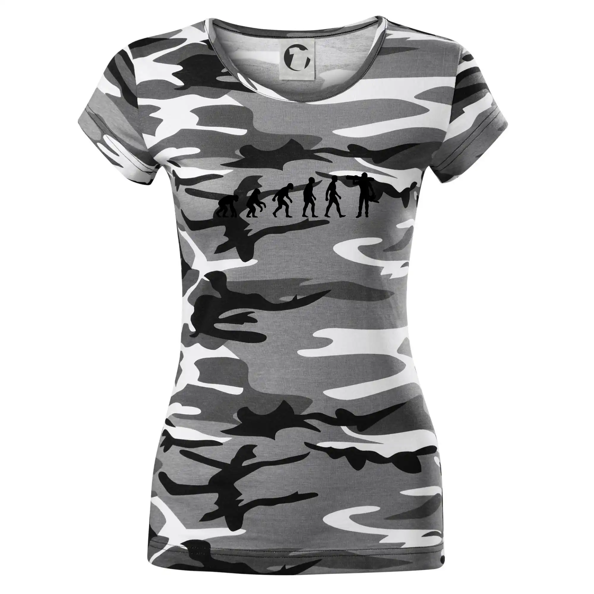 Evoluce dřevorubec - pila a kmen