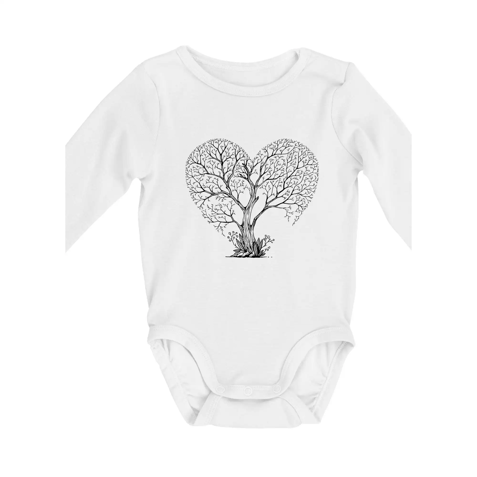 Tričká pre zamilovaných - Love strom - Body dojčenské s dlhým rukávom