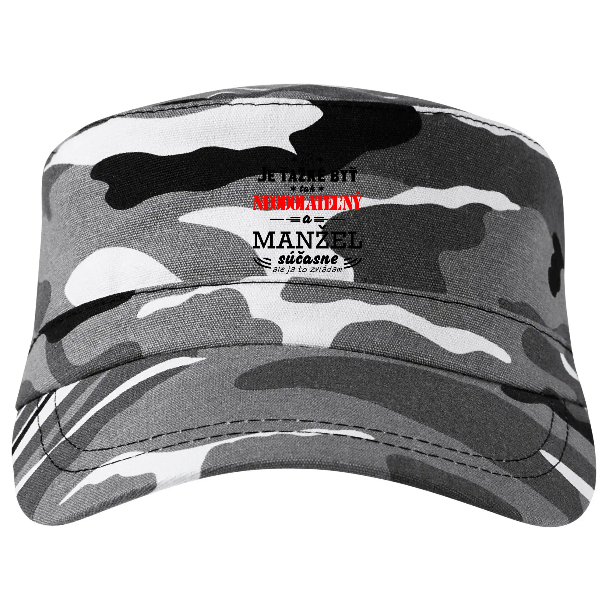 Rodinné tričká - Neodolateľný manžel - Šiltovka CAMO