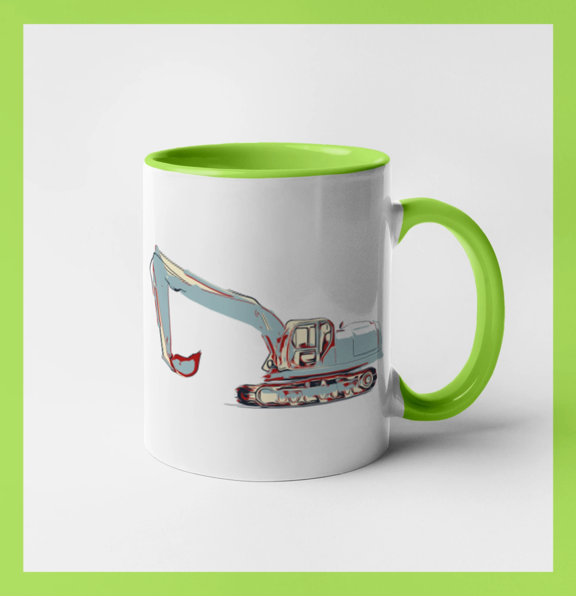 Bagr vintage - Hrnček 