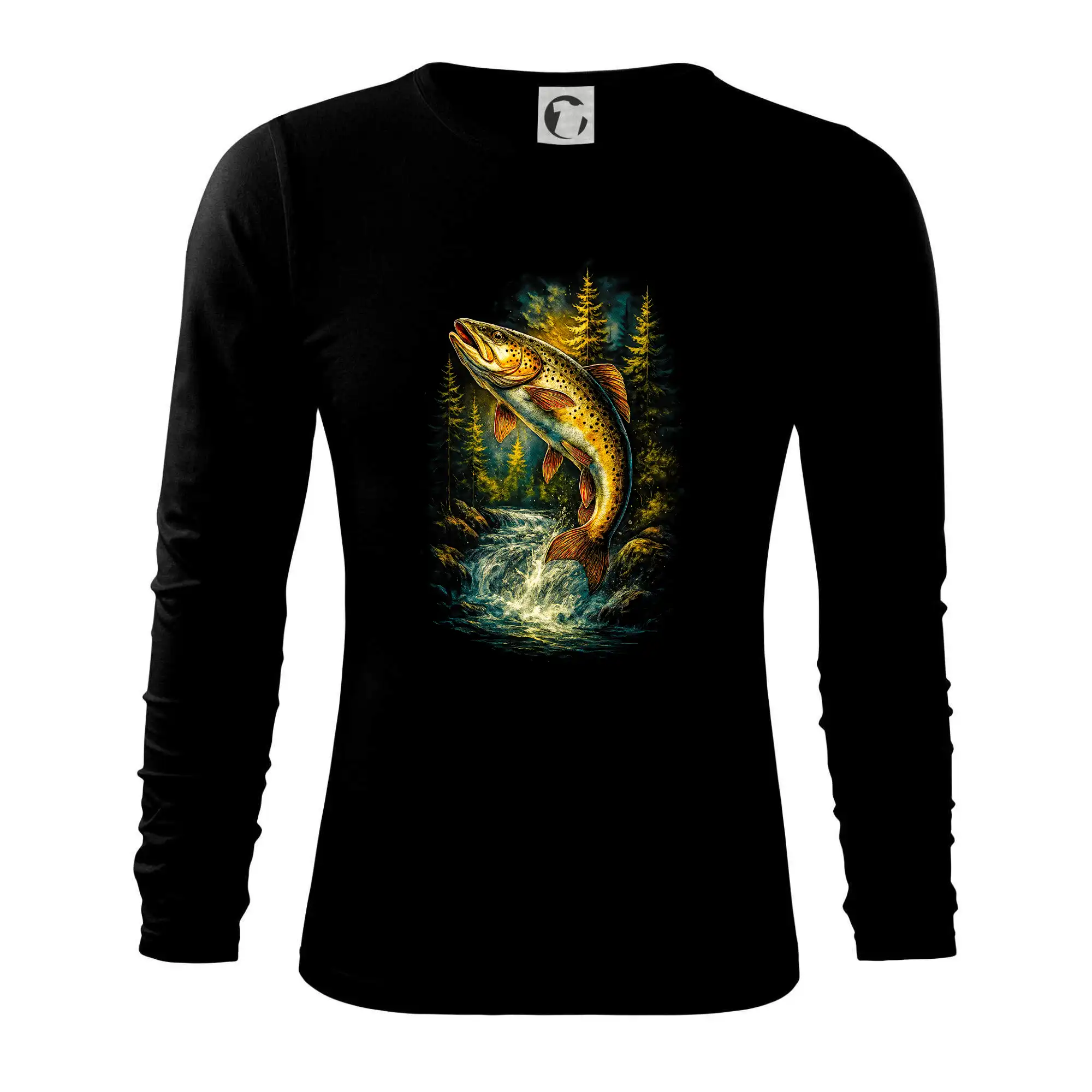 Obrázek pstruh a stromy