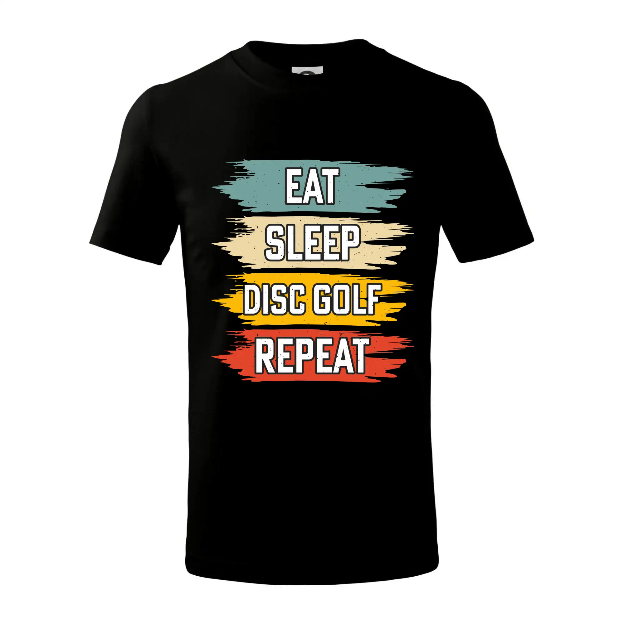 Disc Golf eat sleep barevné - Tričko detské bavlnené