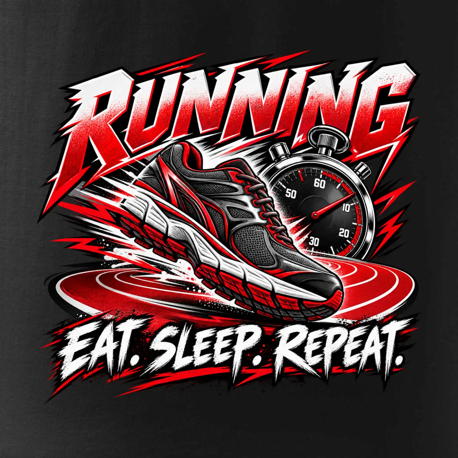 Běžecká bota se stopkami eat sleep repeat