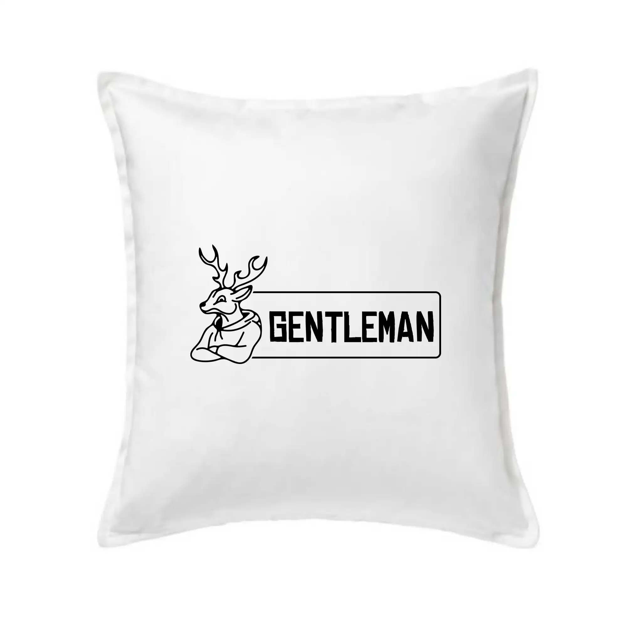 Tričká pre poľovníkov a drevorubačov - Jeleň gentleman - Vankúš 50x50