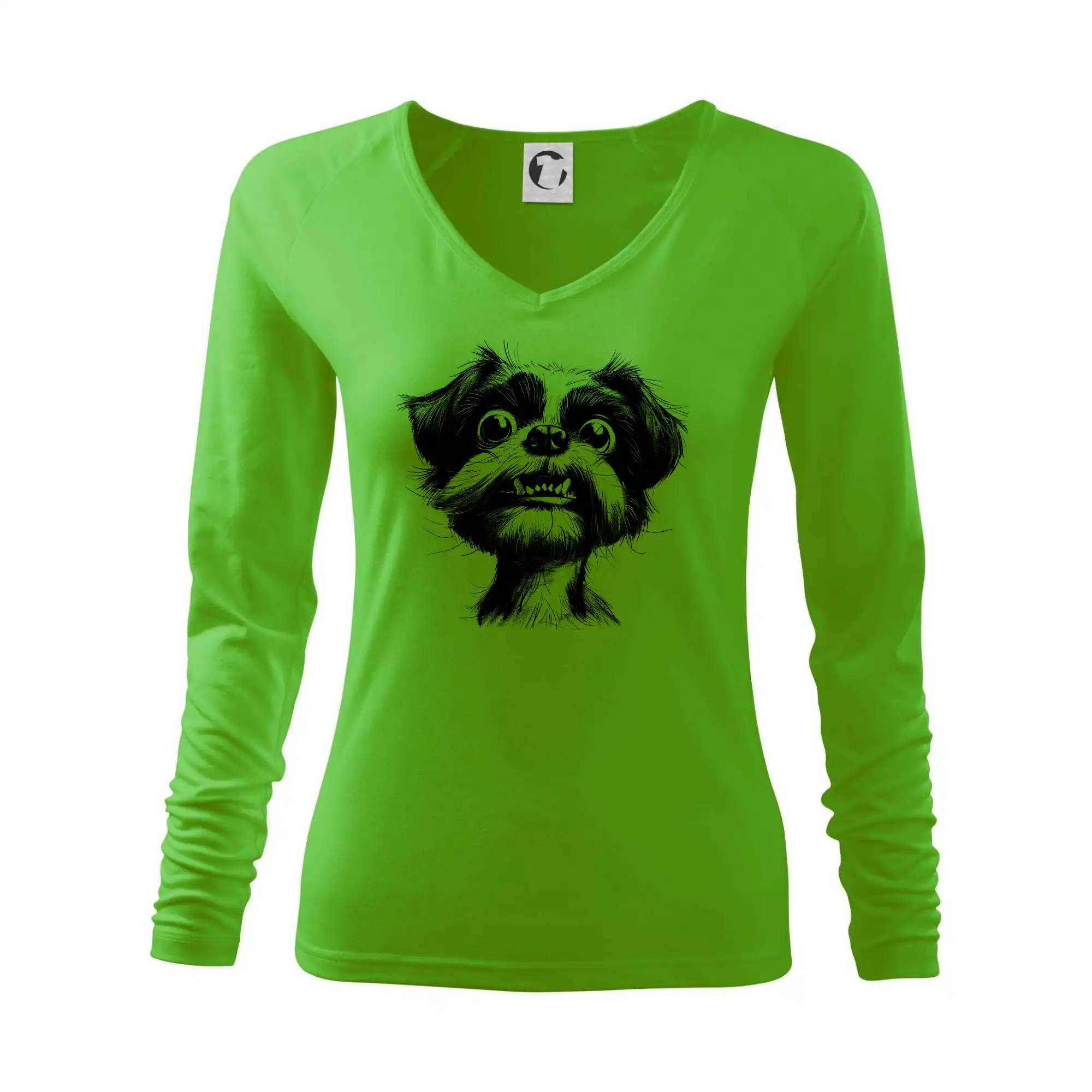 Černobílá karikatura Ši-tzu