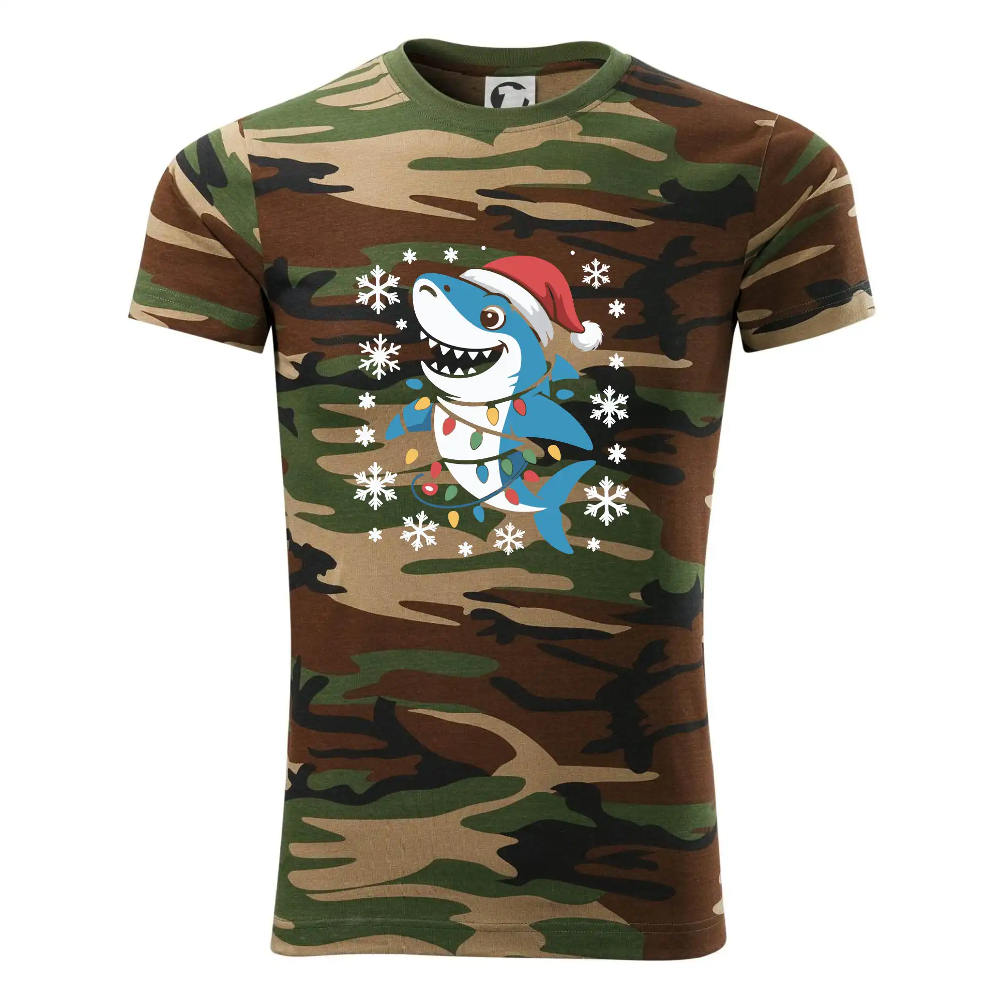 Vánoční žralok a vločky