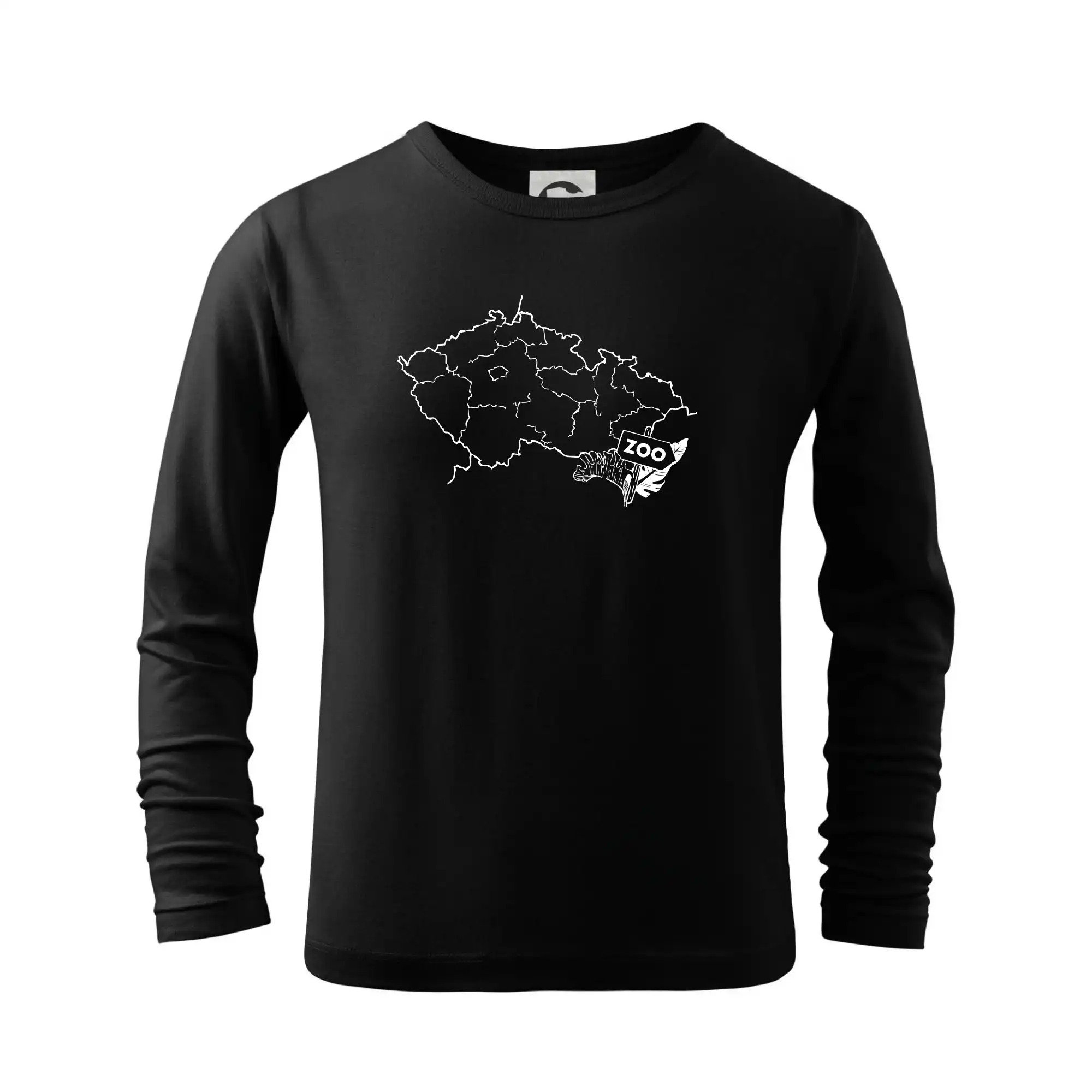 Tričko s mapou + ZOO nažehlovačky