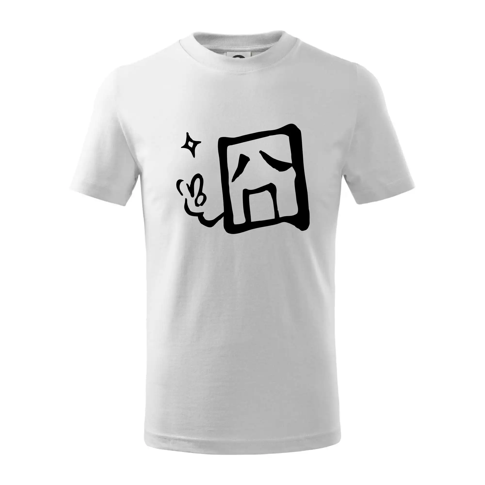 Grafické tričká - Čínsky symbol - smutný - Tričko detské bavlnené