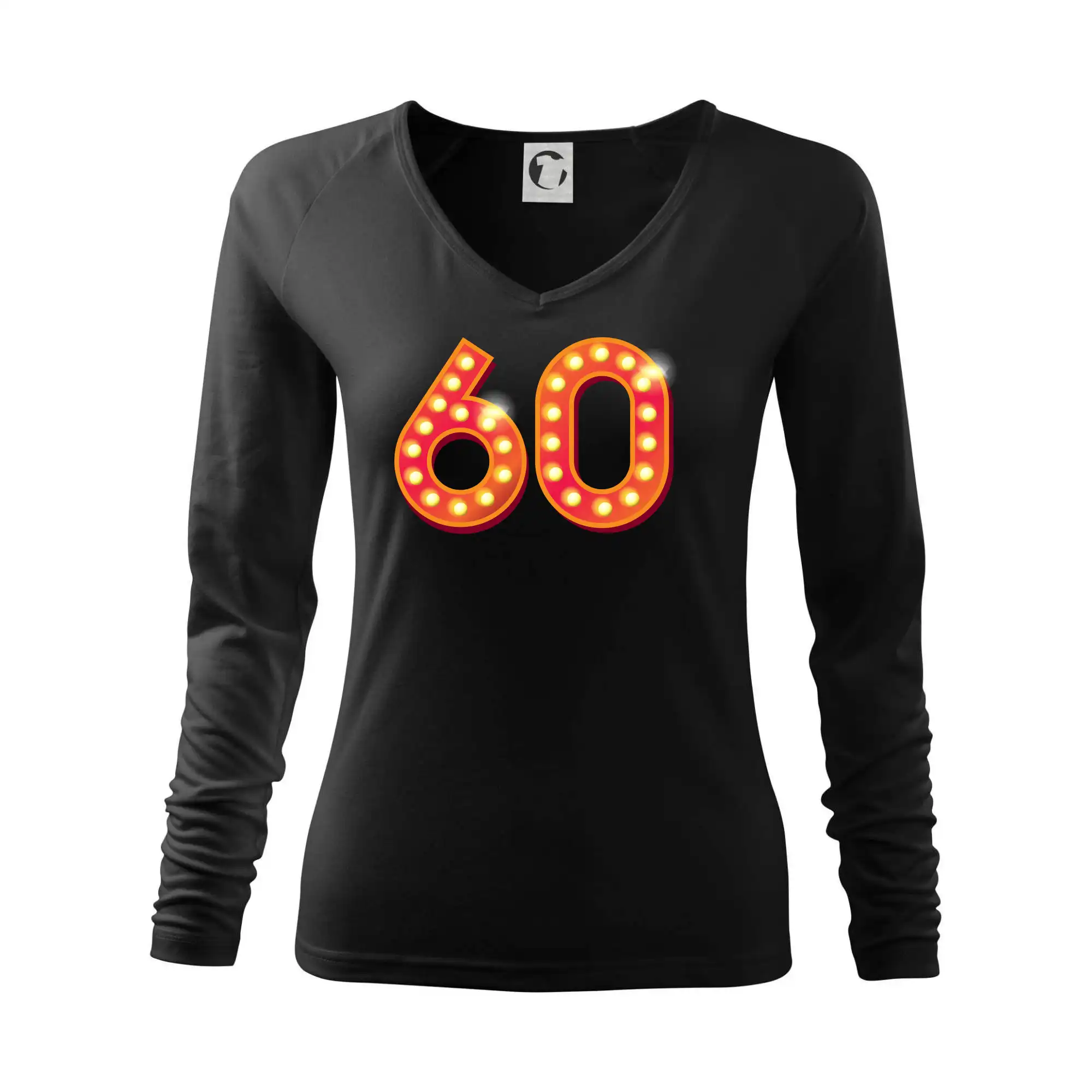 Tričko k 60. narodeninám - Čísla žiarovky 60 - Tričko dámske Elegance