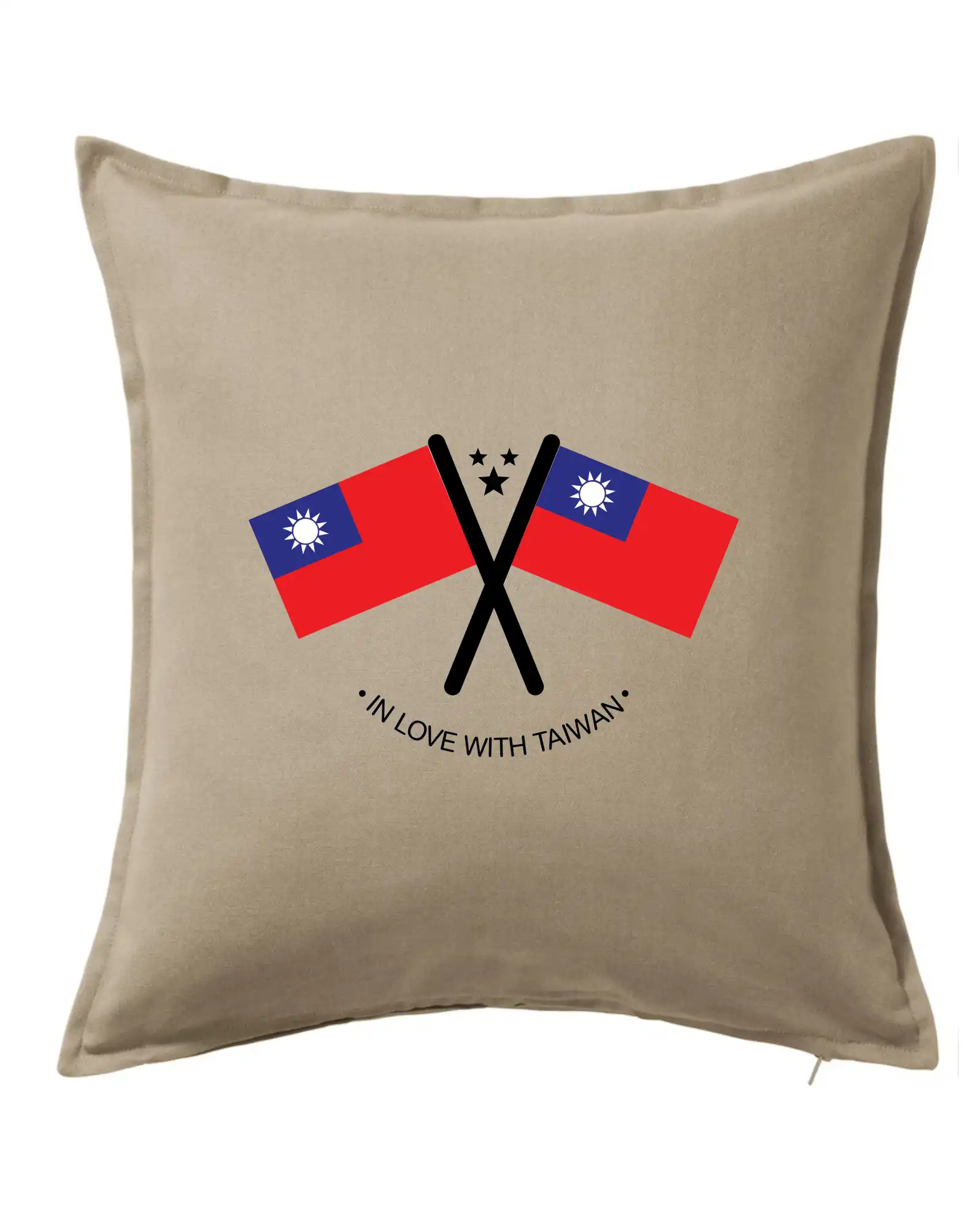 Motívy štátnych vlajok - In love with Taiwan - vlajky - Vankúš 50x50