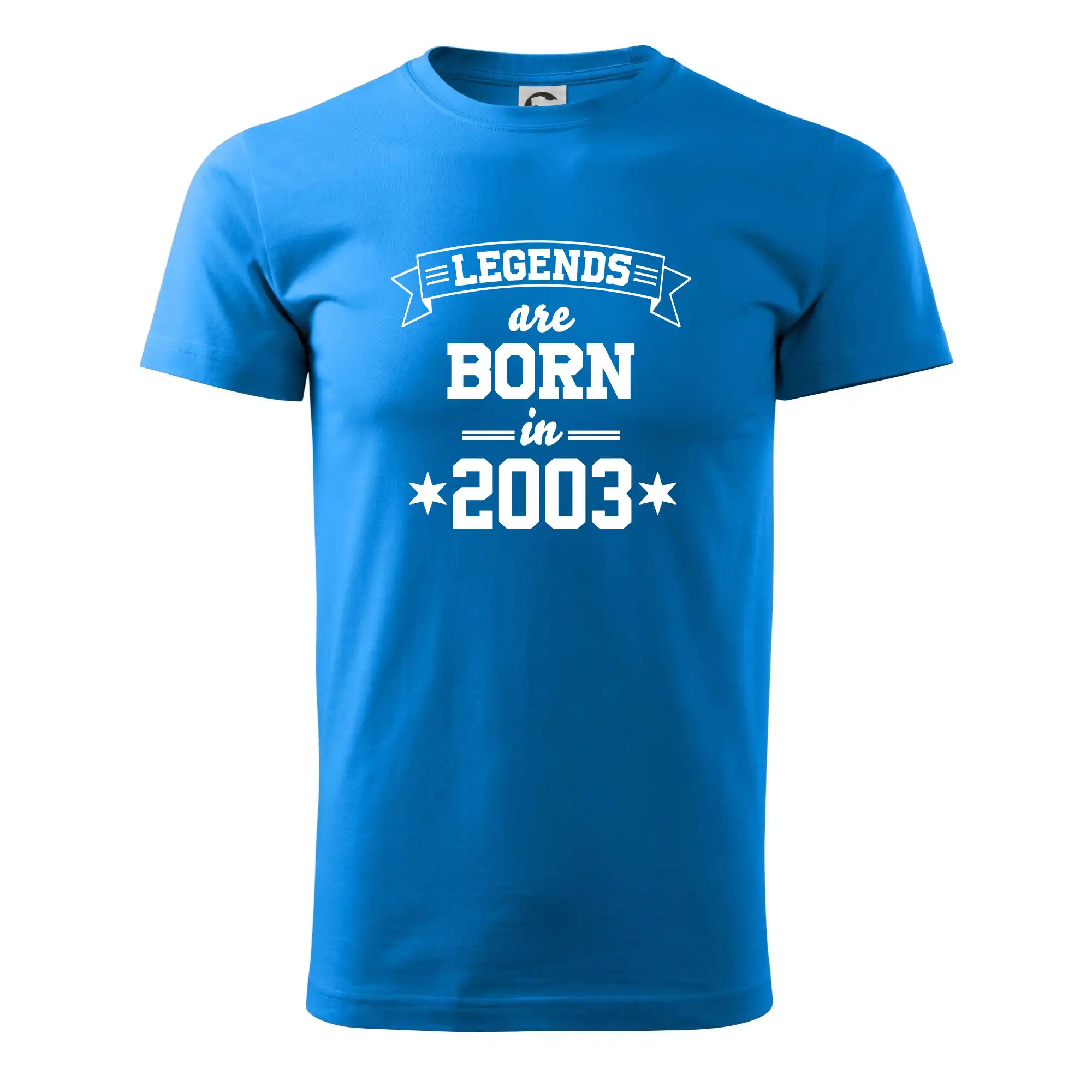Tričká k narodeninám - Legends are born in 2003 - Pánske tričko nižšej gramáže