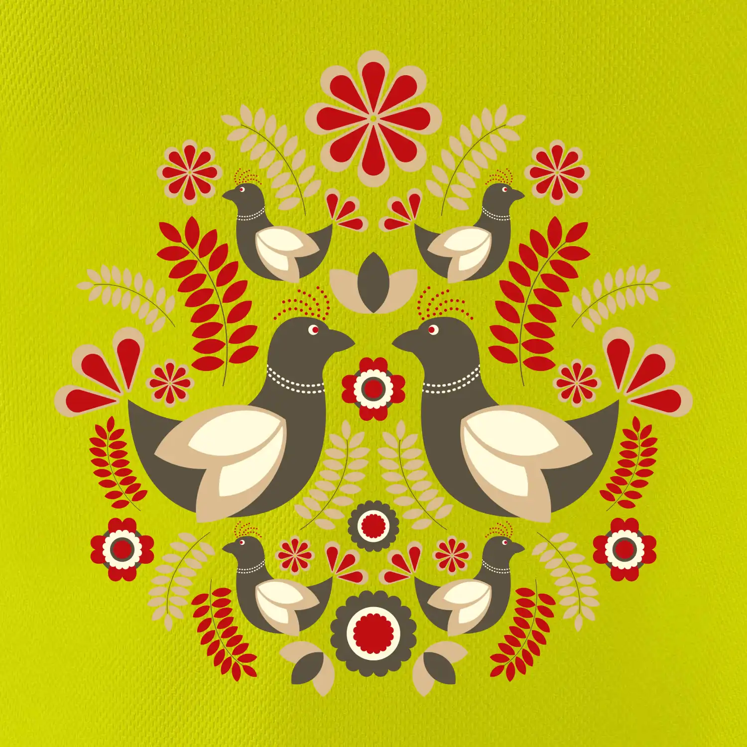 Folklór - hnědí ptáčci